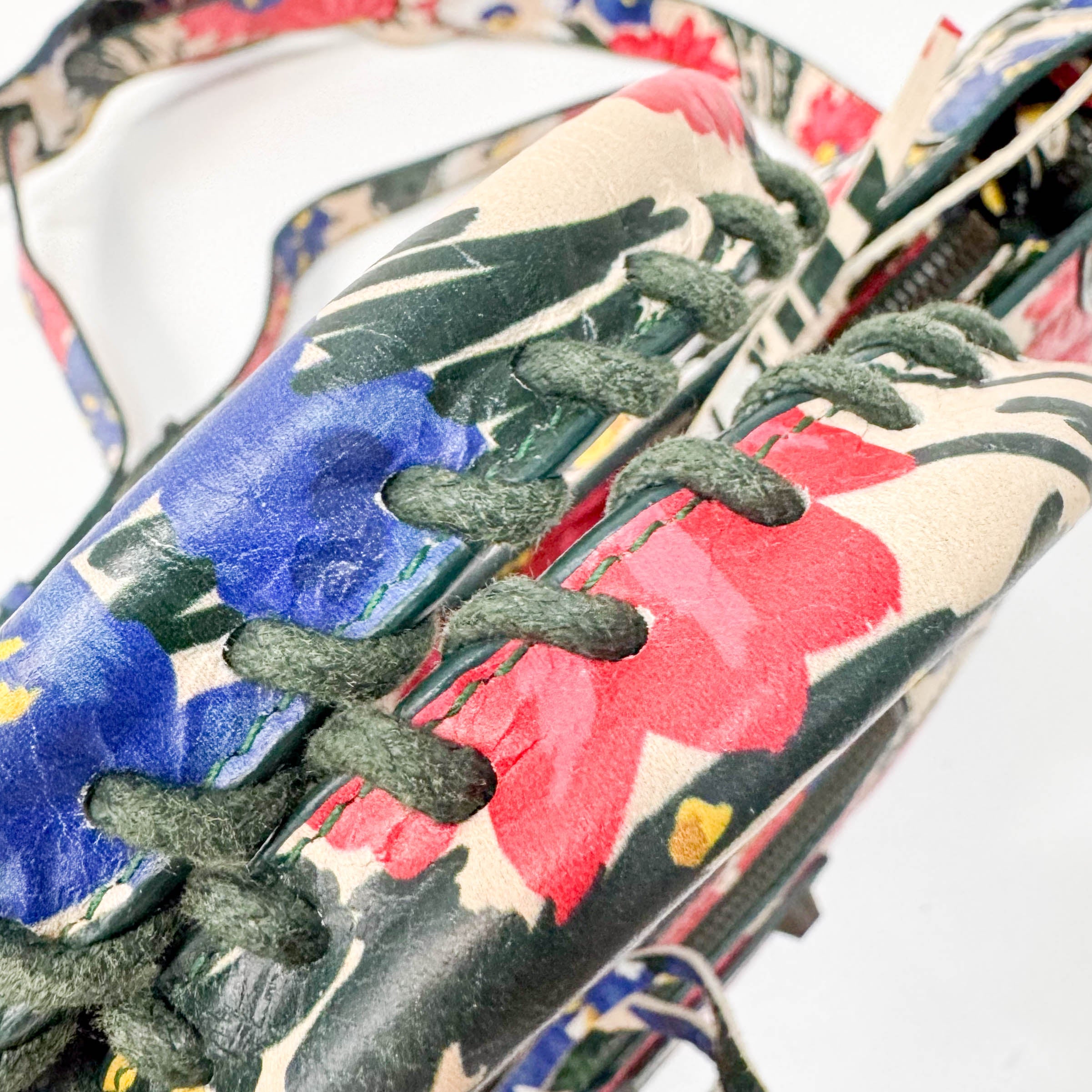 Multicolour Floral Print Motocross City Bag