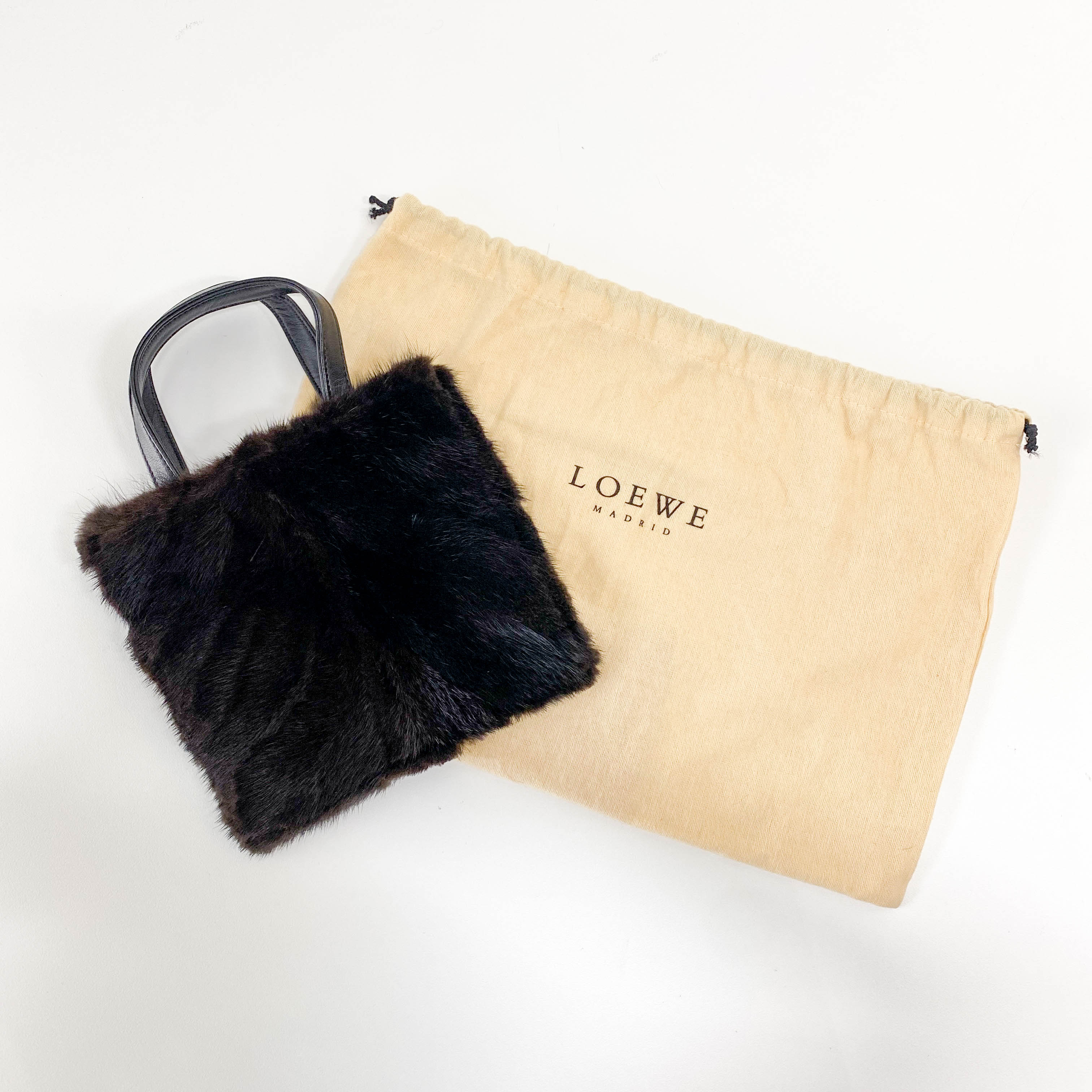 Mini Black Pony Hair Handbag