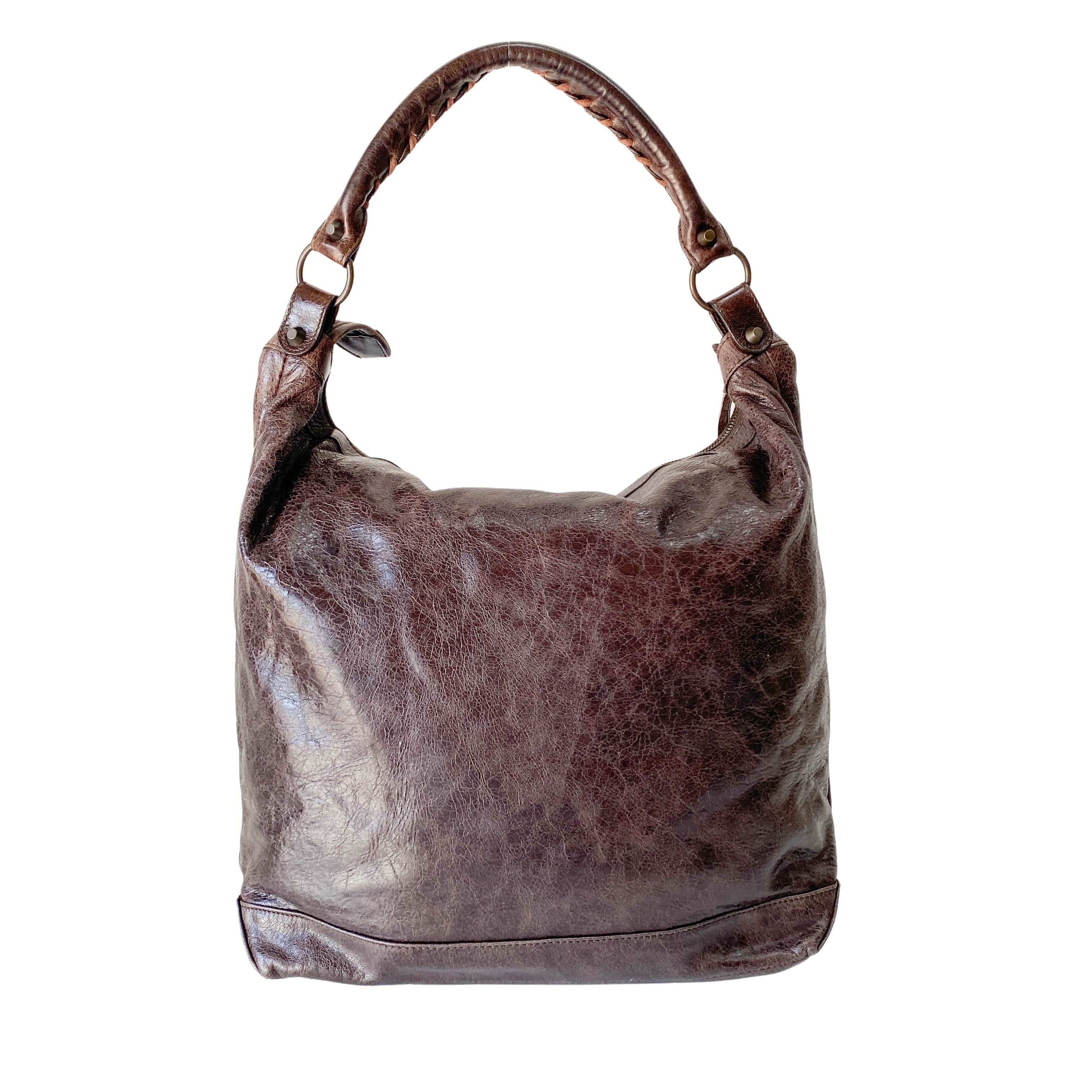 The Day Brown Calfskin Leather Shoulder Bag