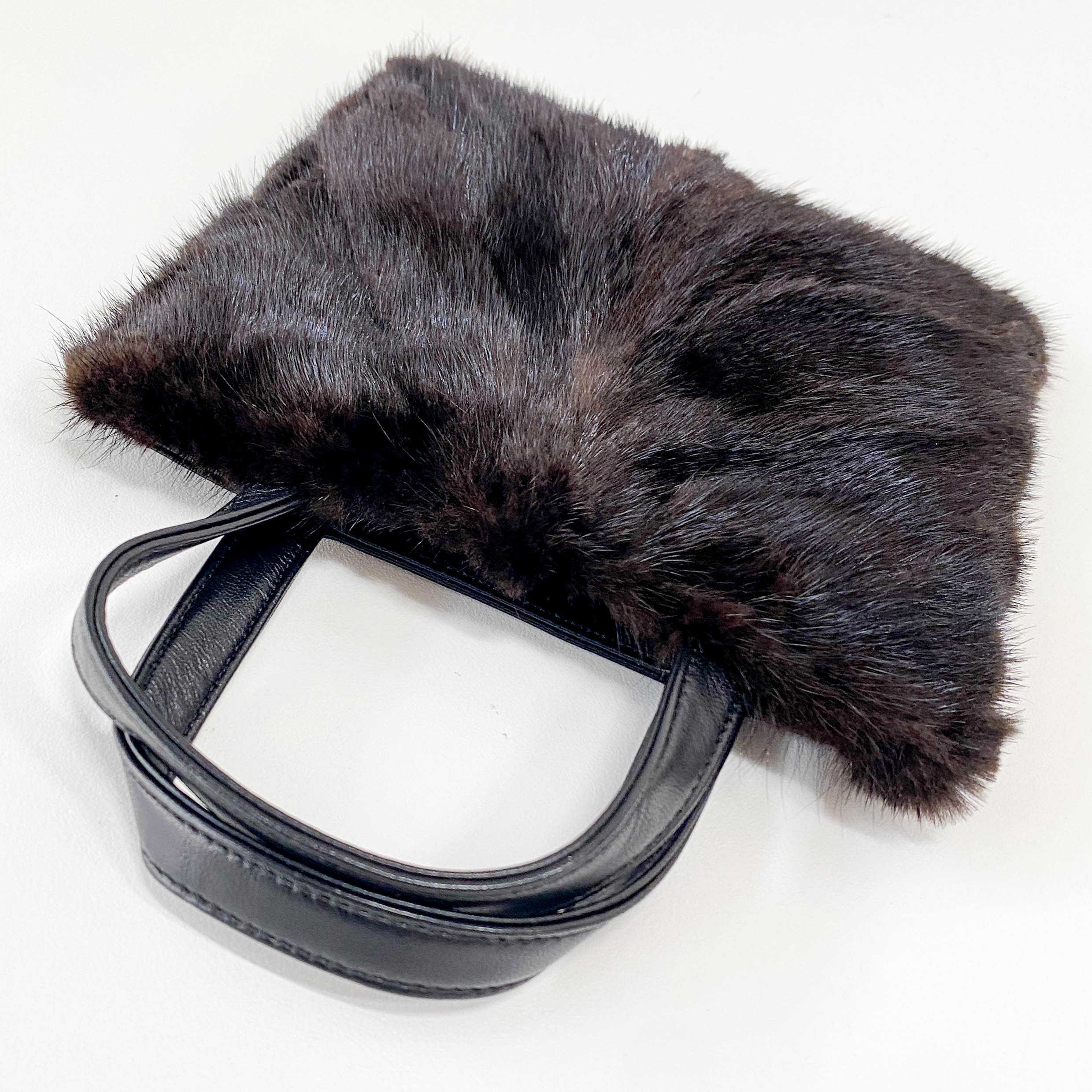 Mini Black Pony Hair Handbag