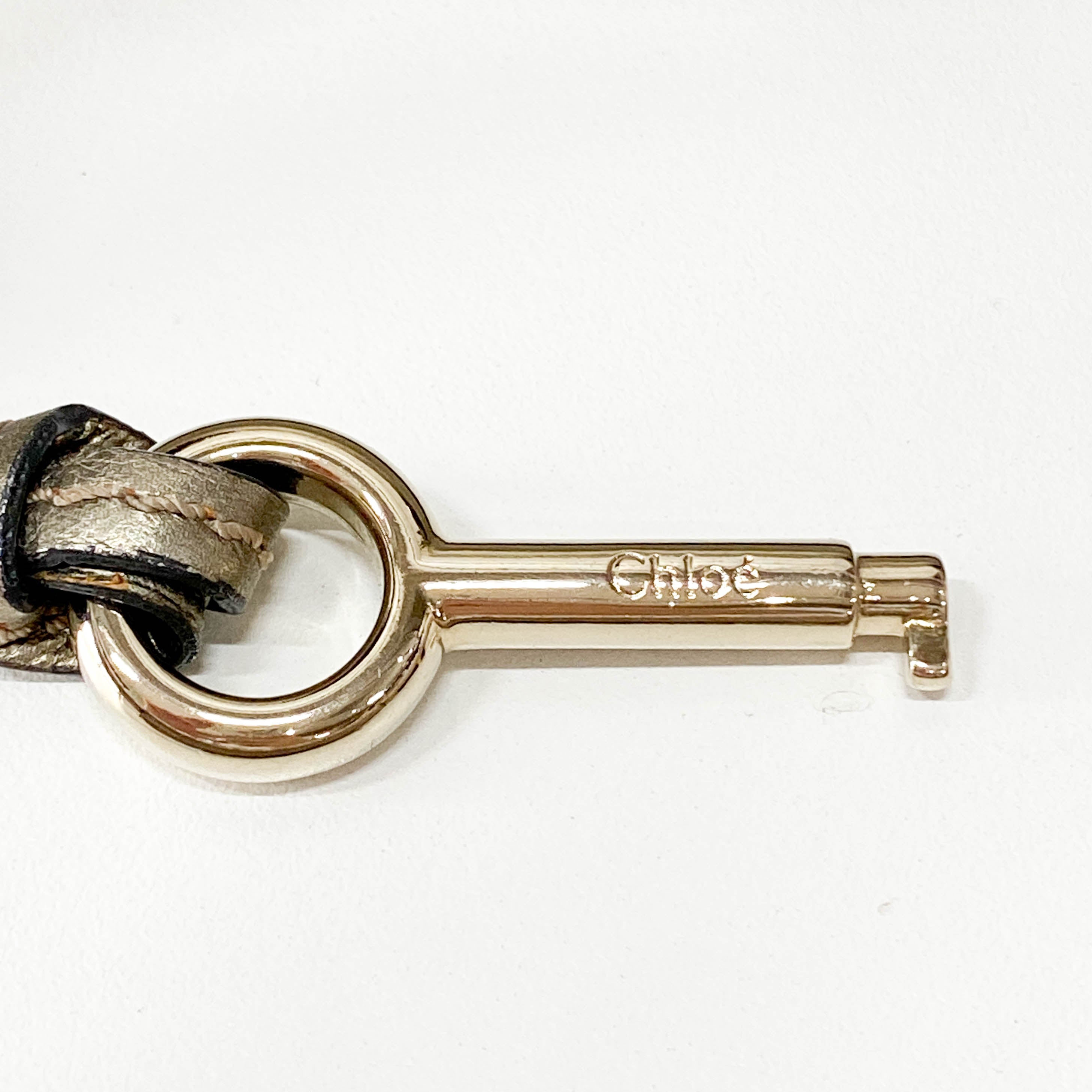 Paddington Gold Leather Shoulder Bag