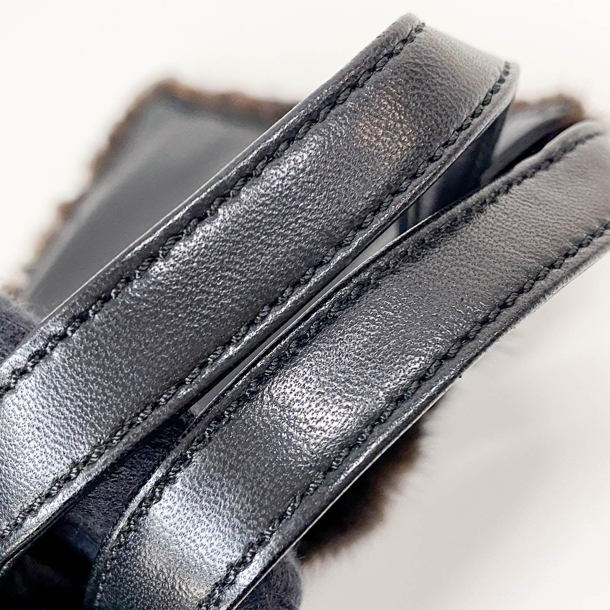 Mini Black Pony Hair Handbag