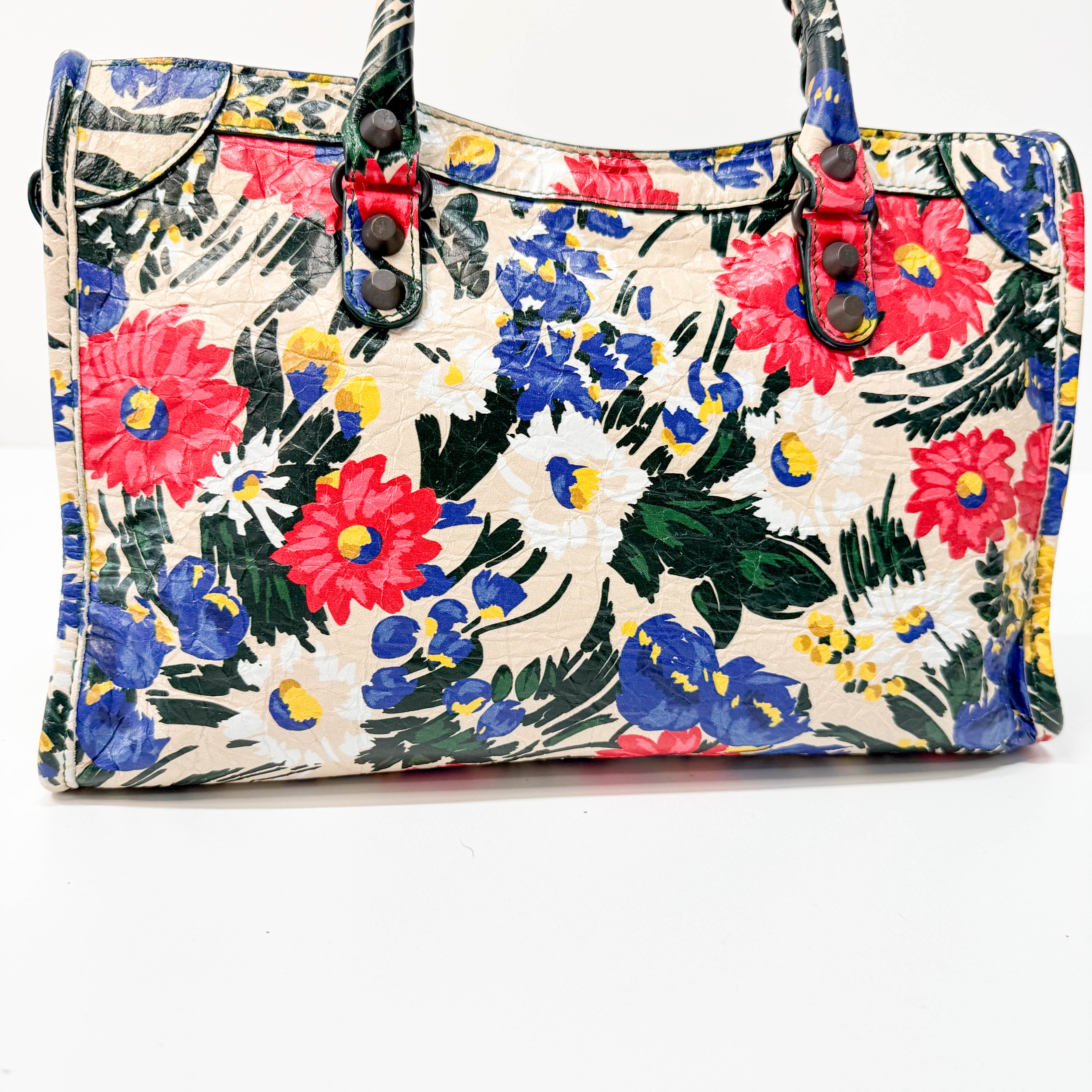 Multicolour Floral Print Motocross City Bag