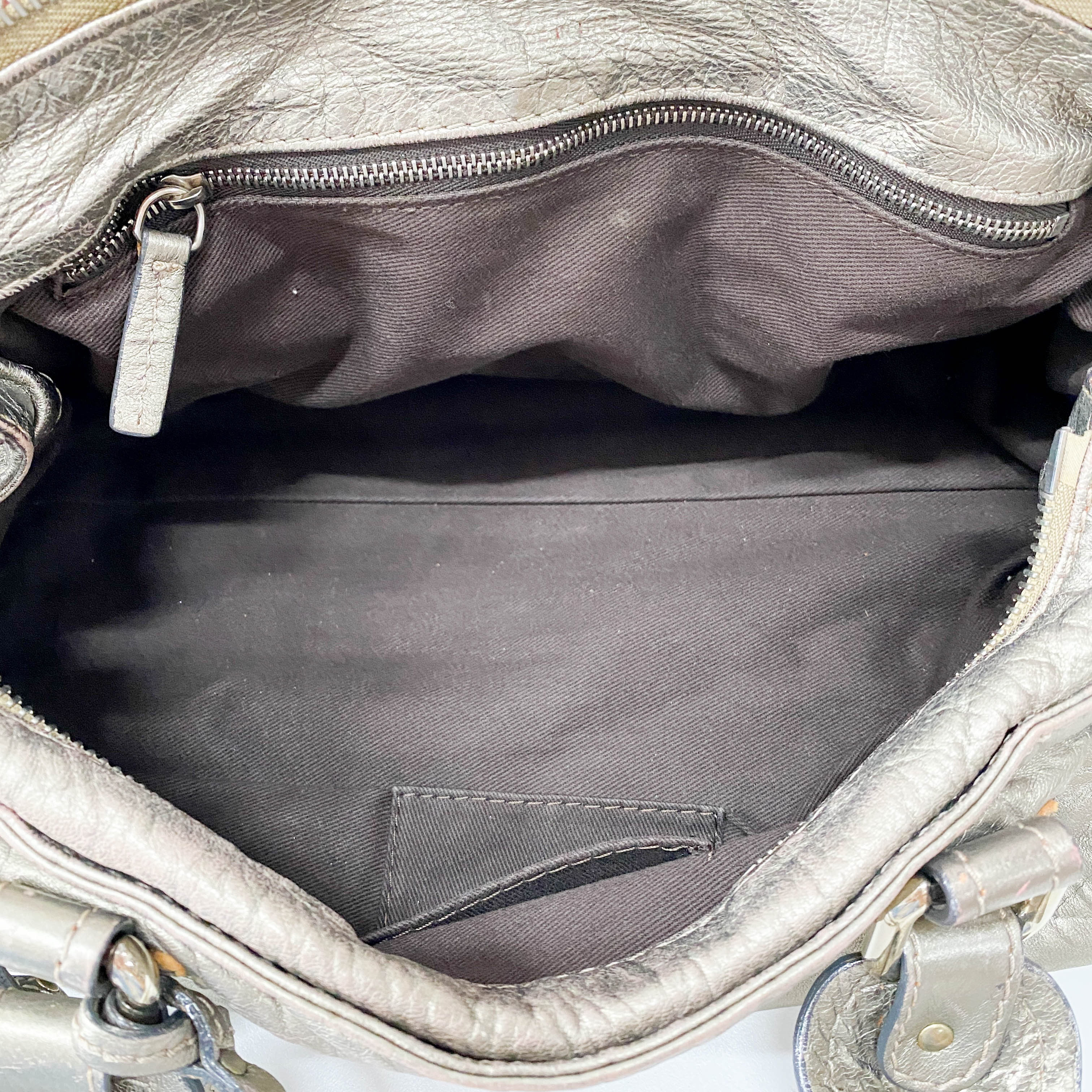 Paddington Gold Leather Shoulder Bag