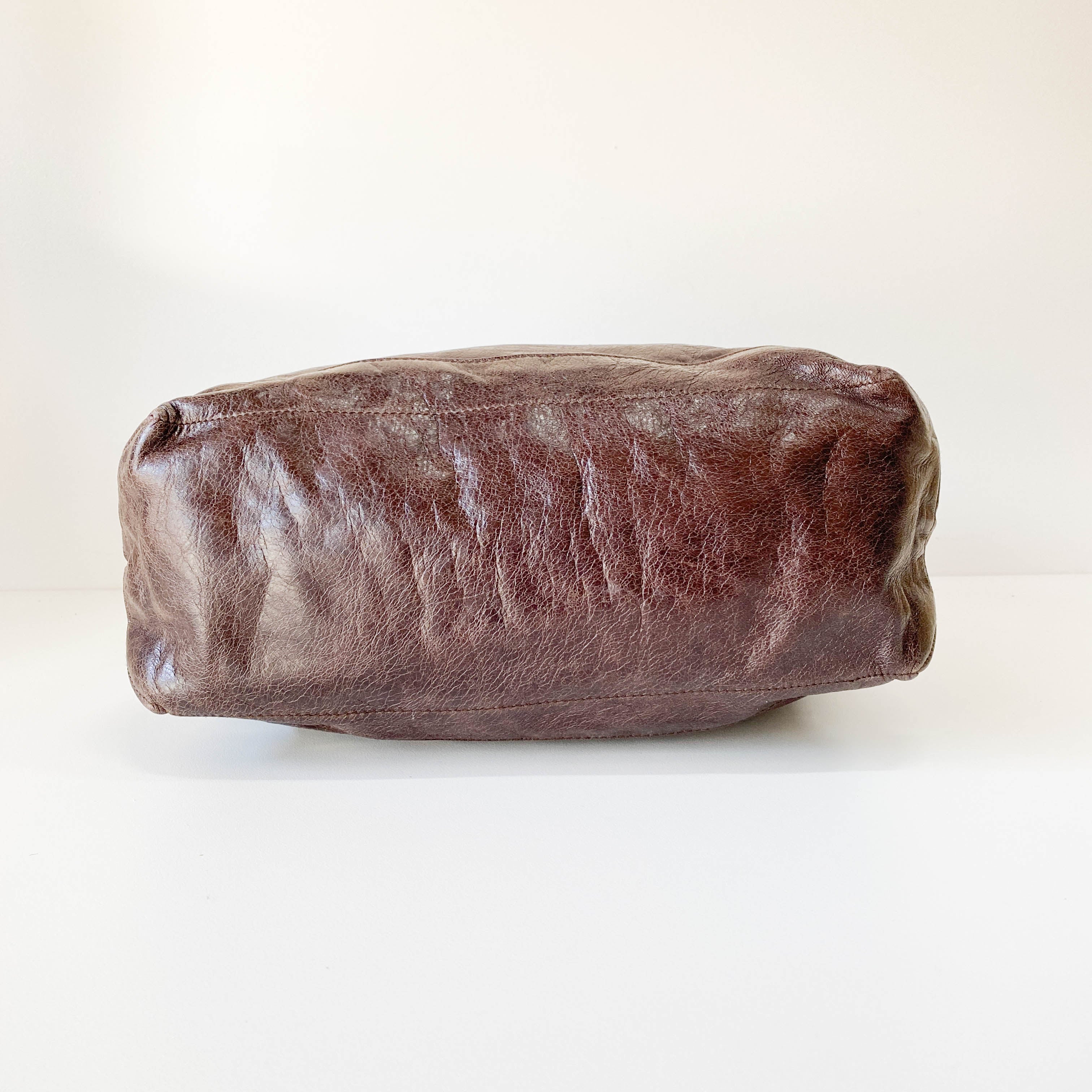 The Day Brown Calfskin Leather Shoulder Bag