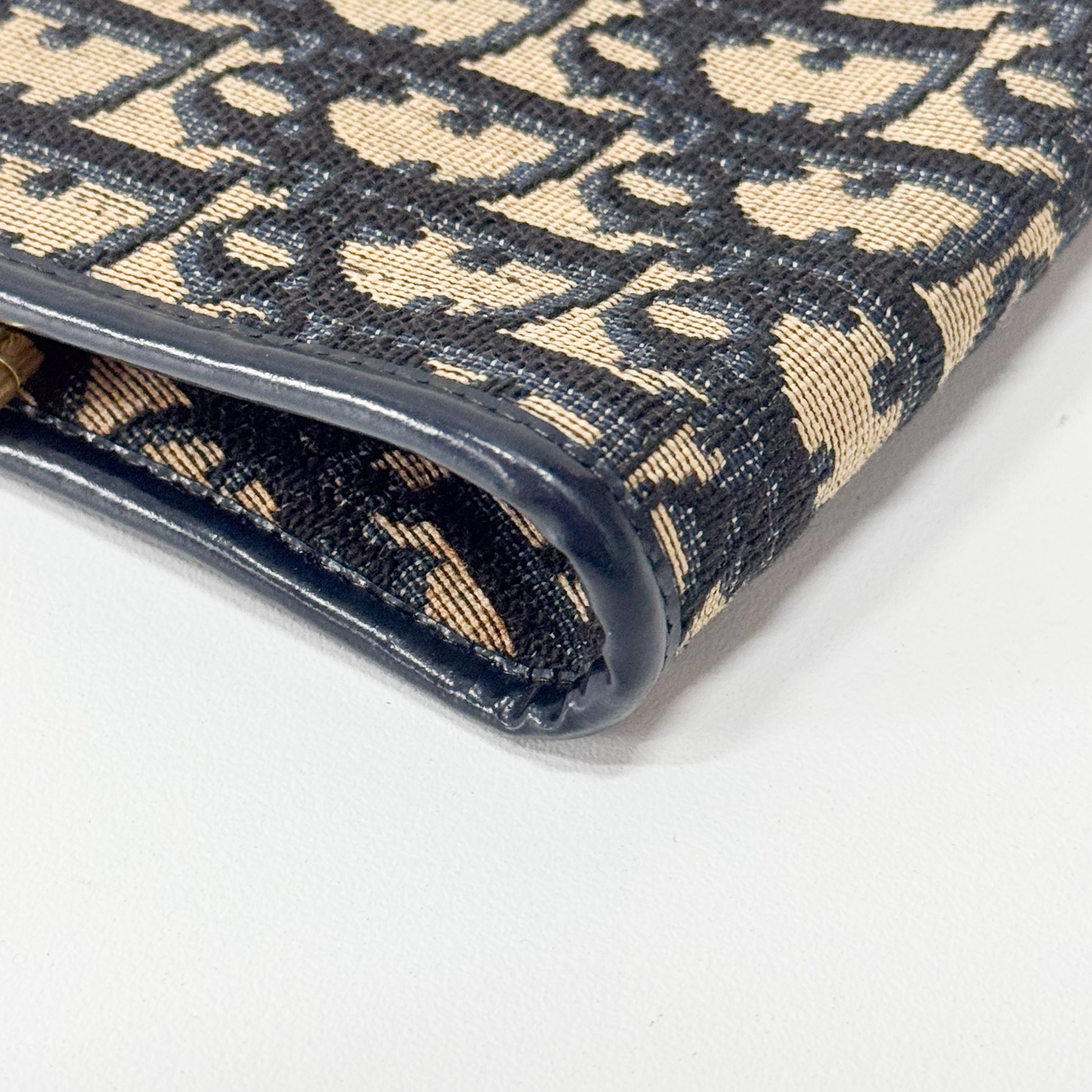 Trotter Navy Clutch Bag