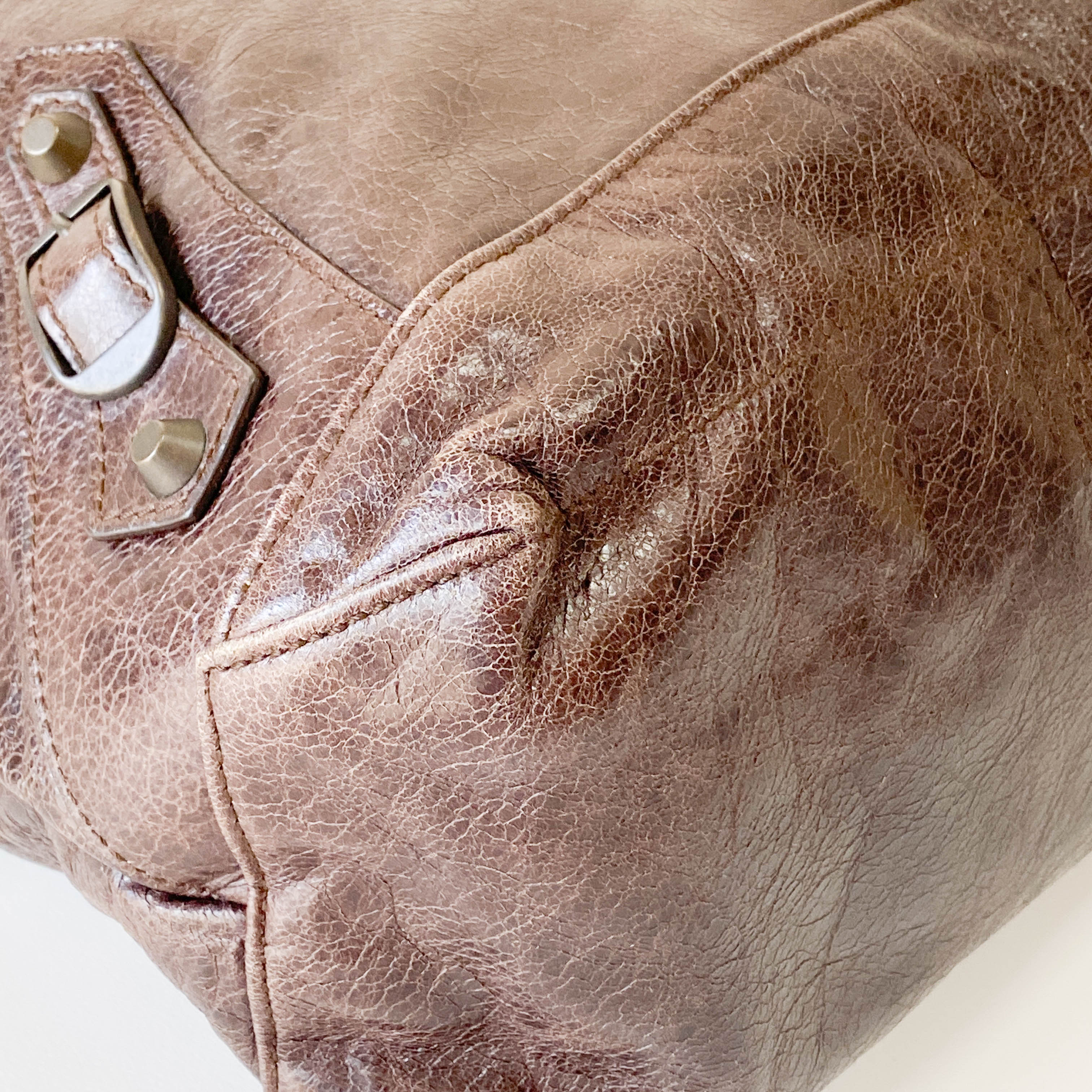 The Day Brown Calfskin Leather Shoulder Bag