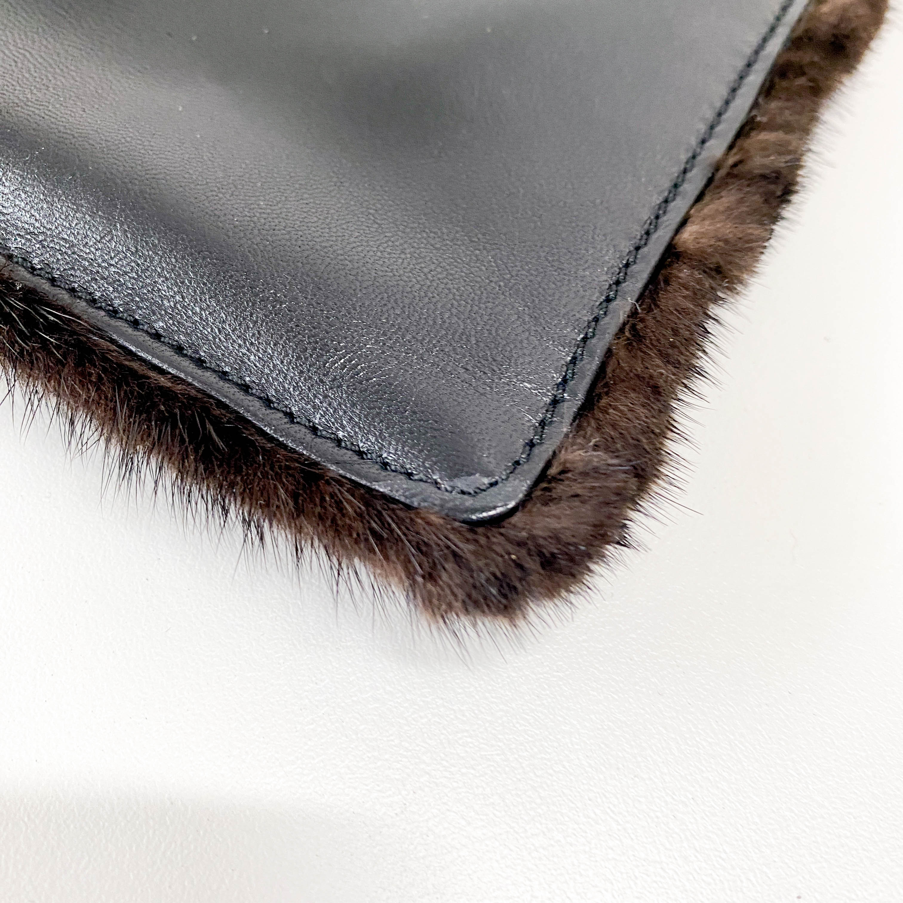 Mini Black Pony Hair Handbag