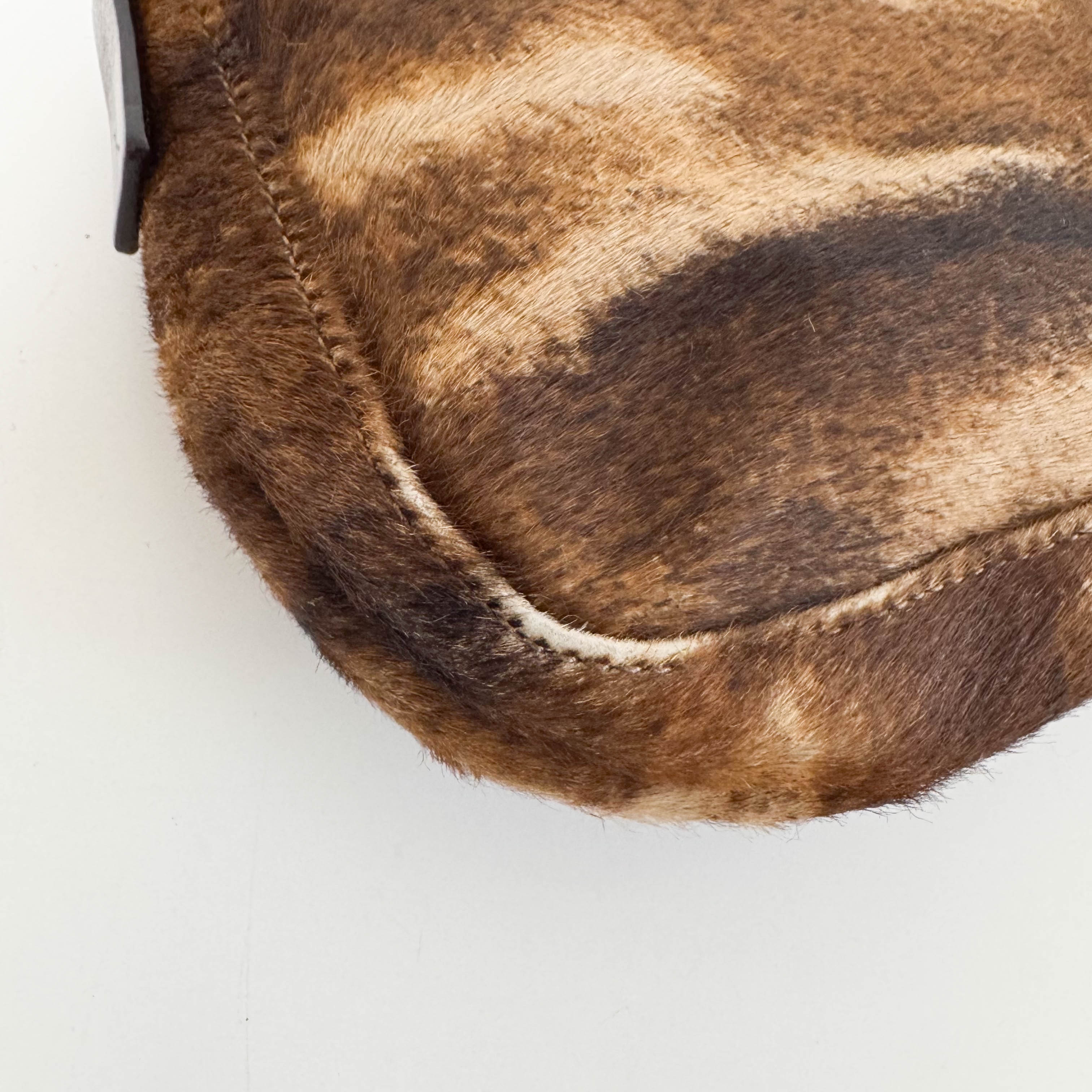 Baguette Brown Pony Hair Shoulder Bag