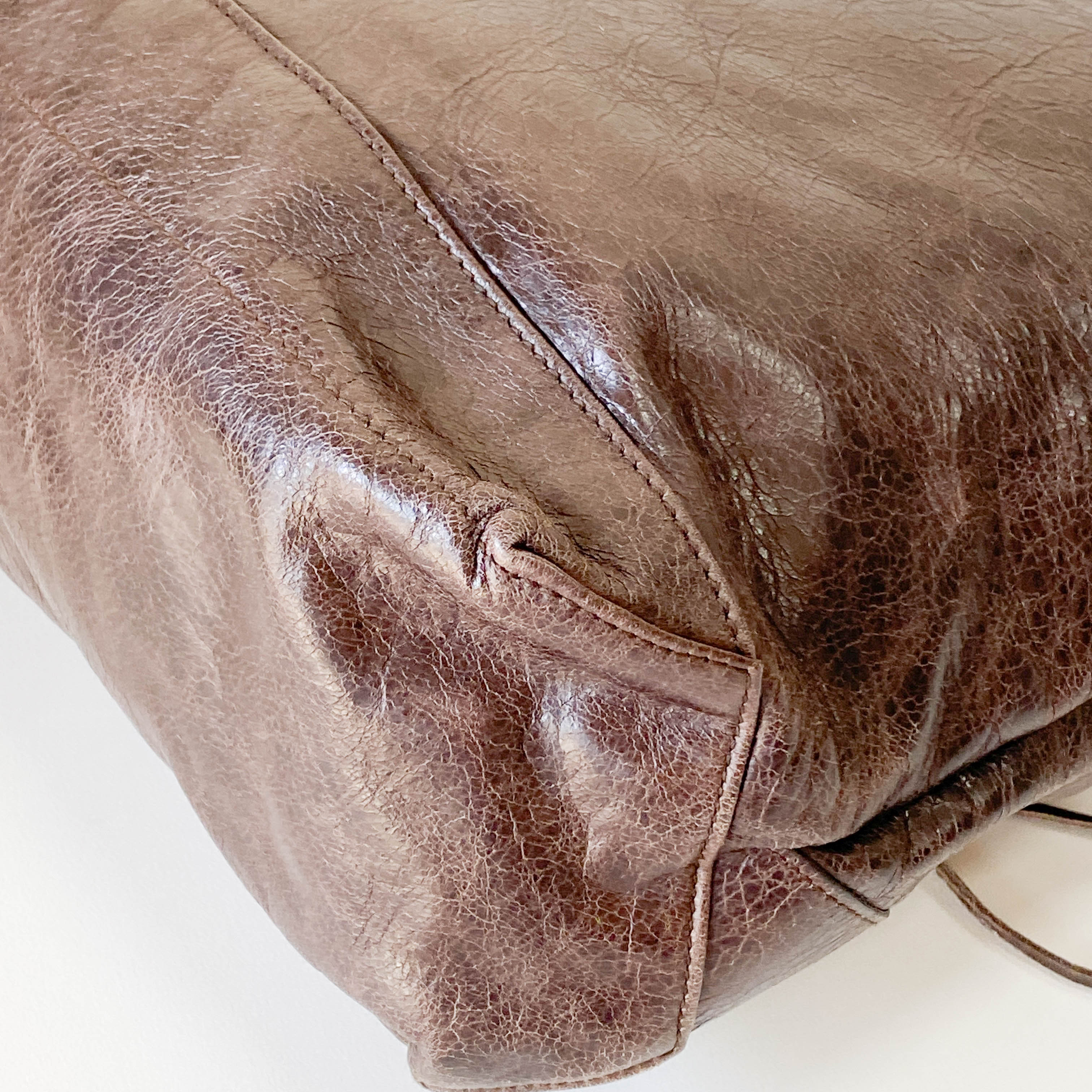 The Day Brown Calfskin Leather Shoulder Bag