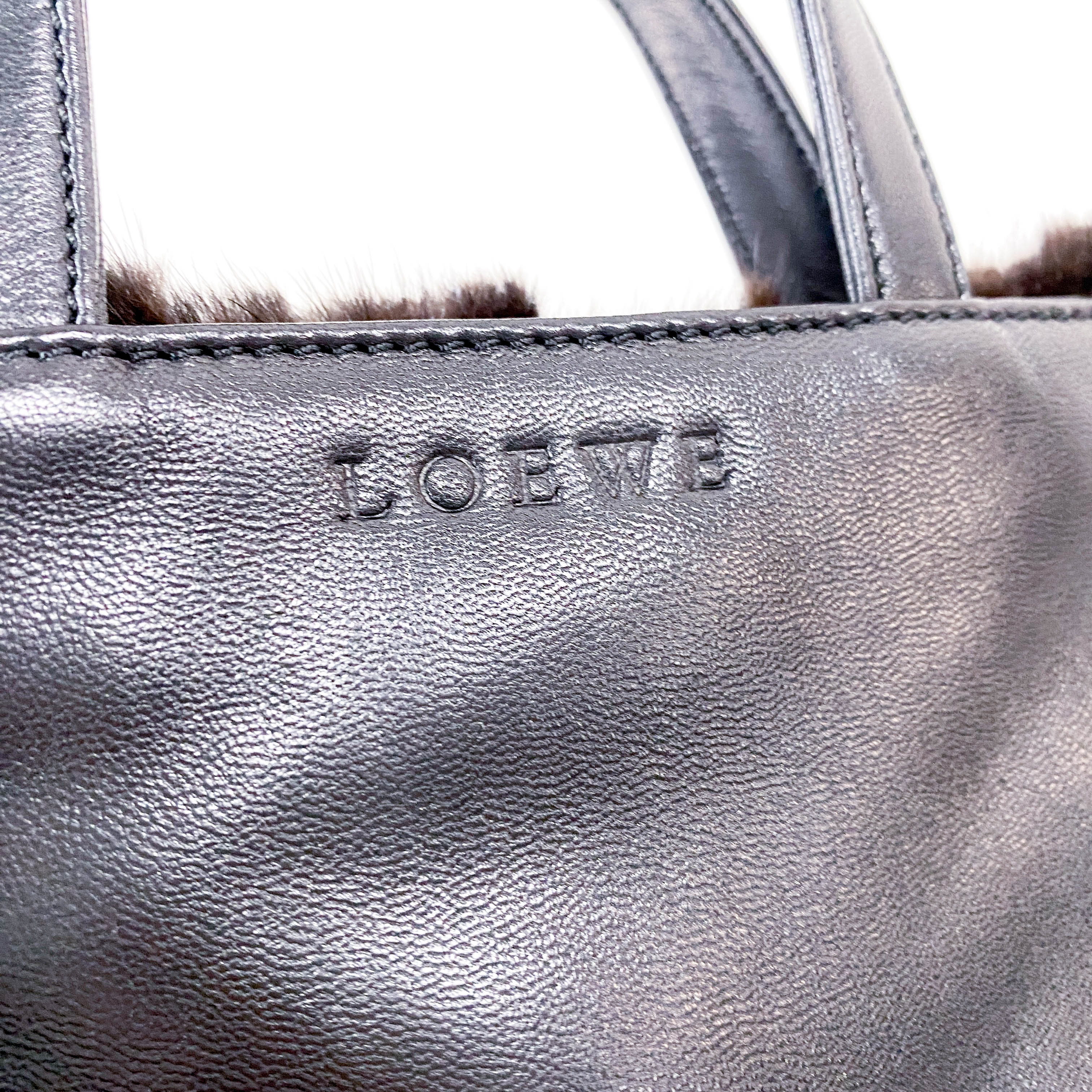 Mini Black Pony Hair Handbag