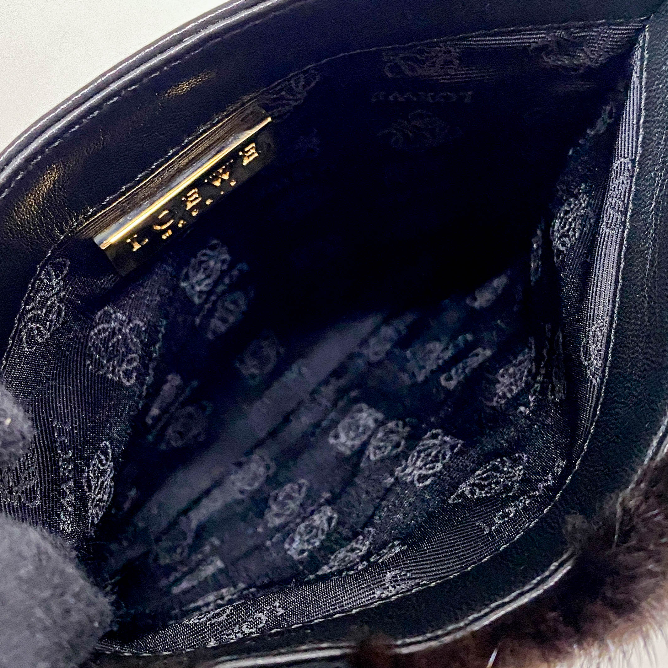 Mini Black Pony Hair Handbag