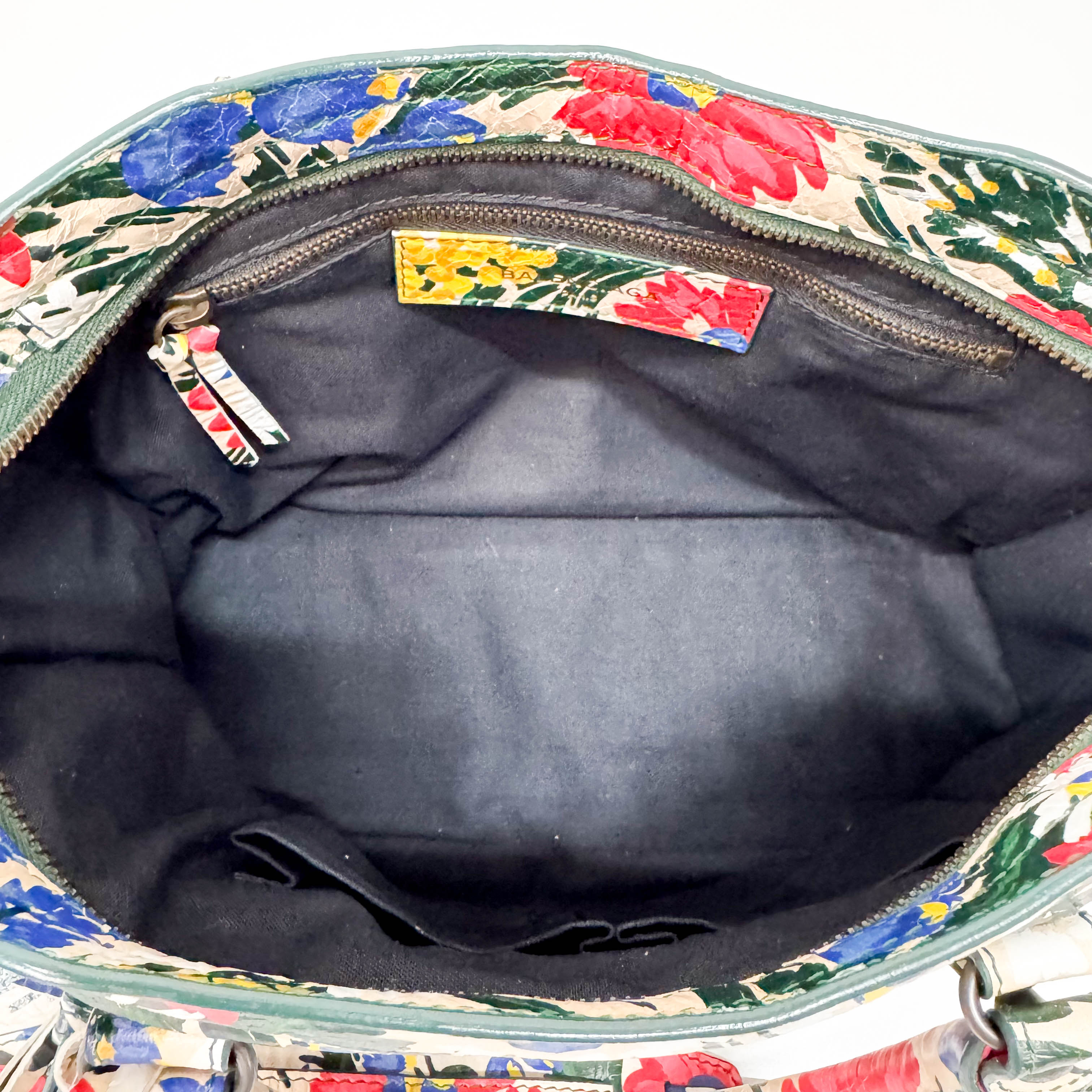 Multicolour Floral Print Motocross City Bag