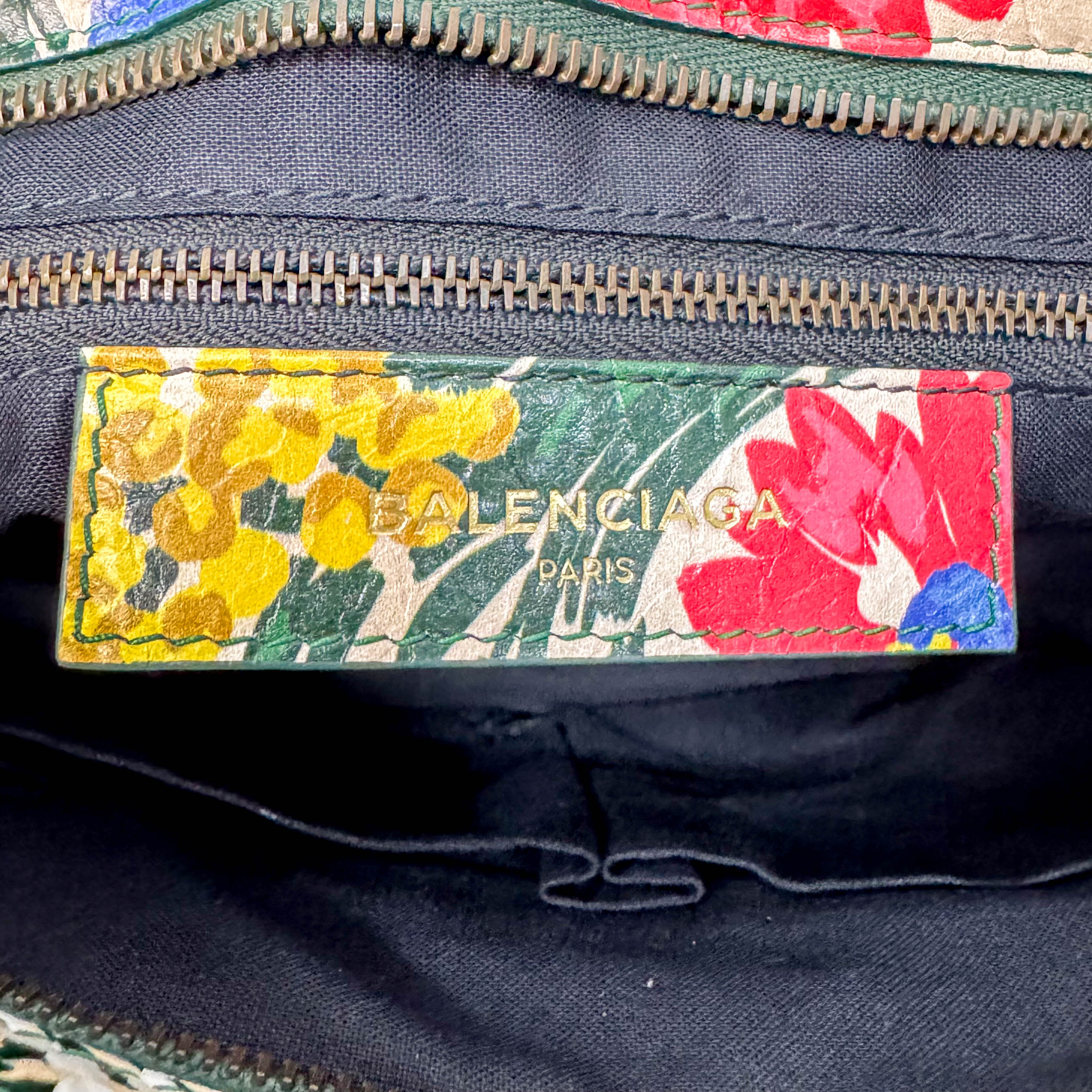 Multicolour Floral Print Motocross City Bag