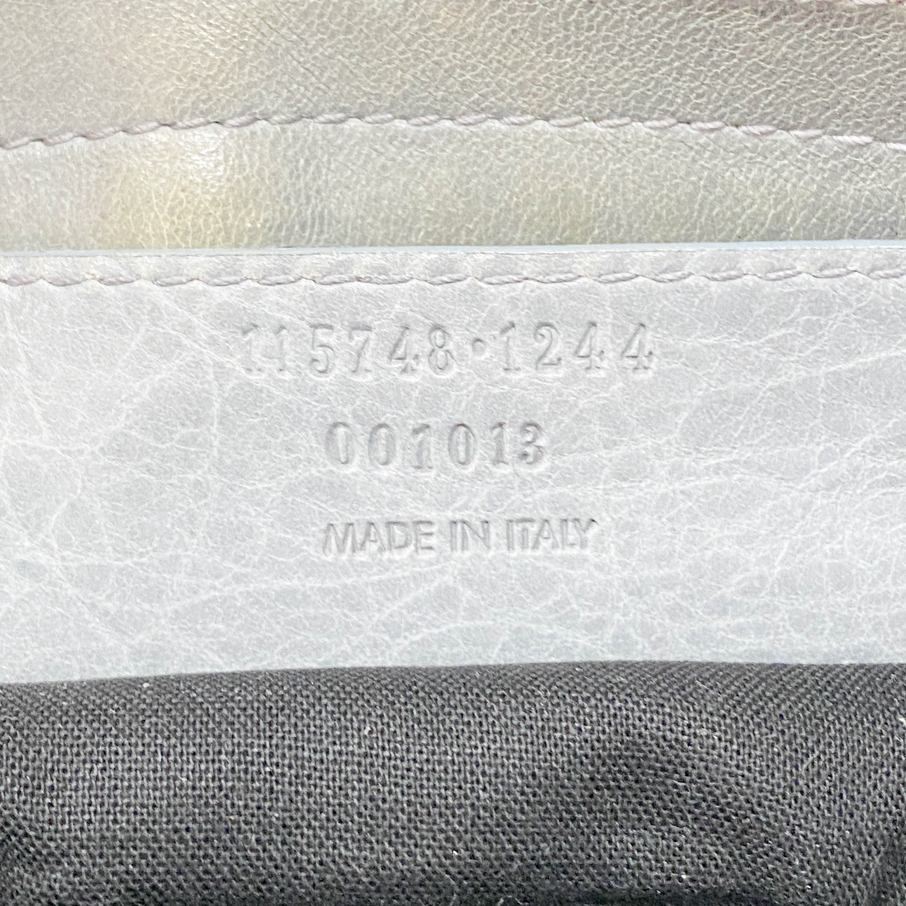 City Grey Leather Two Way Bag