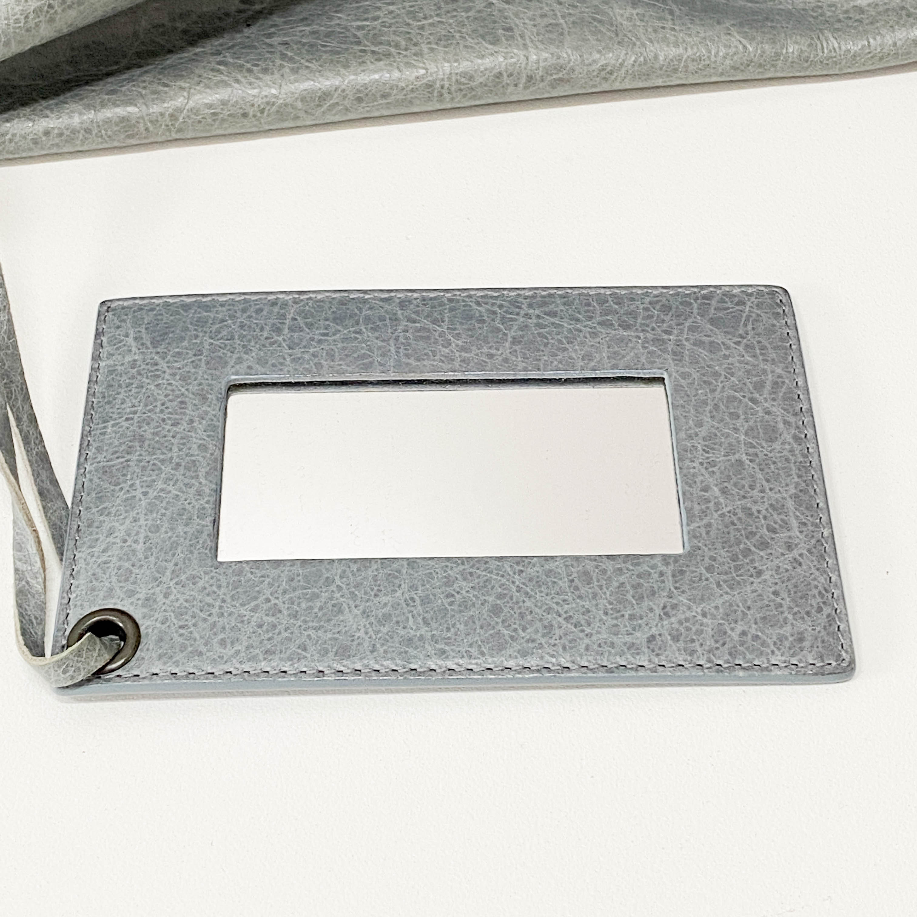 City Grey Leather Two Way Bag