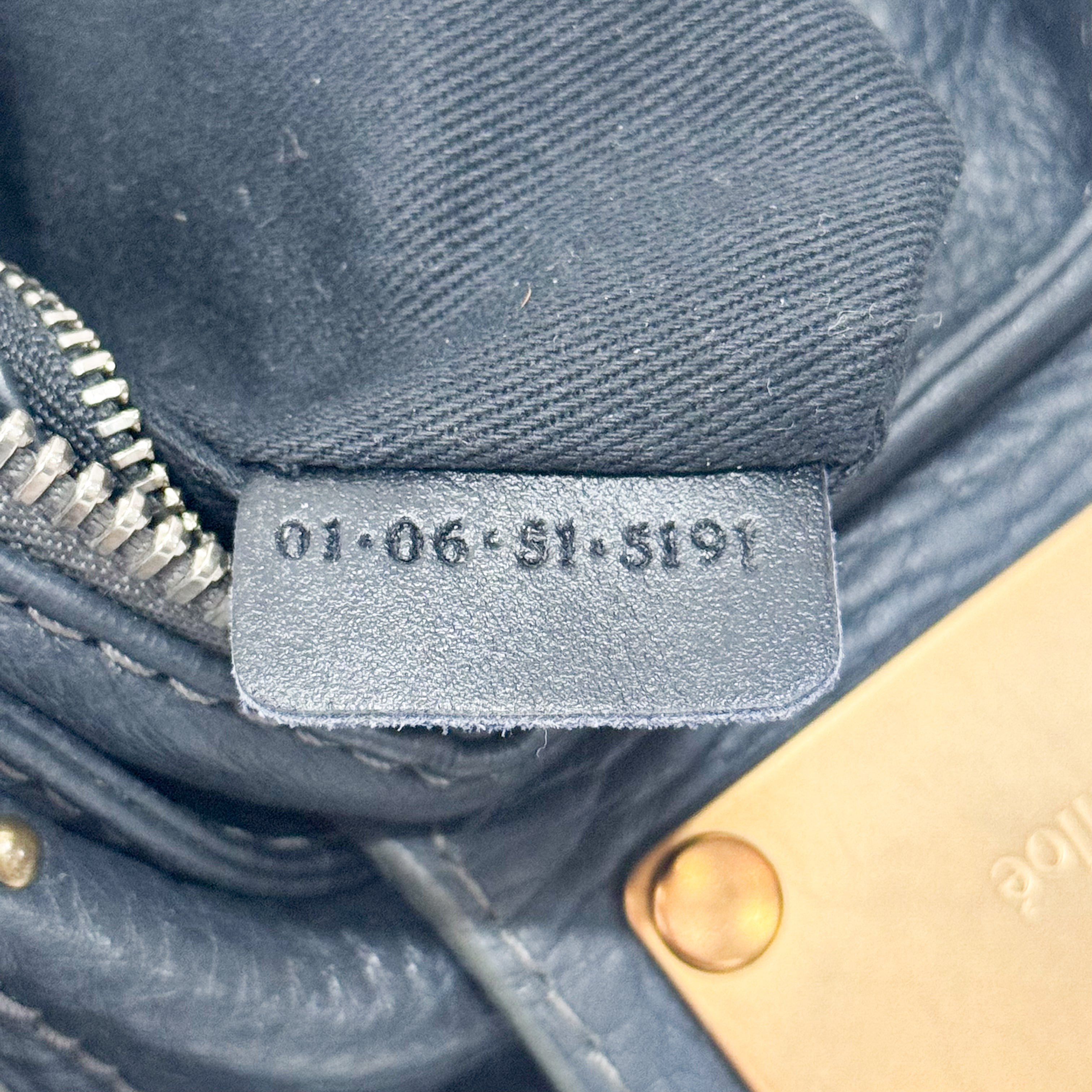 Paddington Charcoal Grey Leather Shoulder Bag