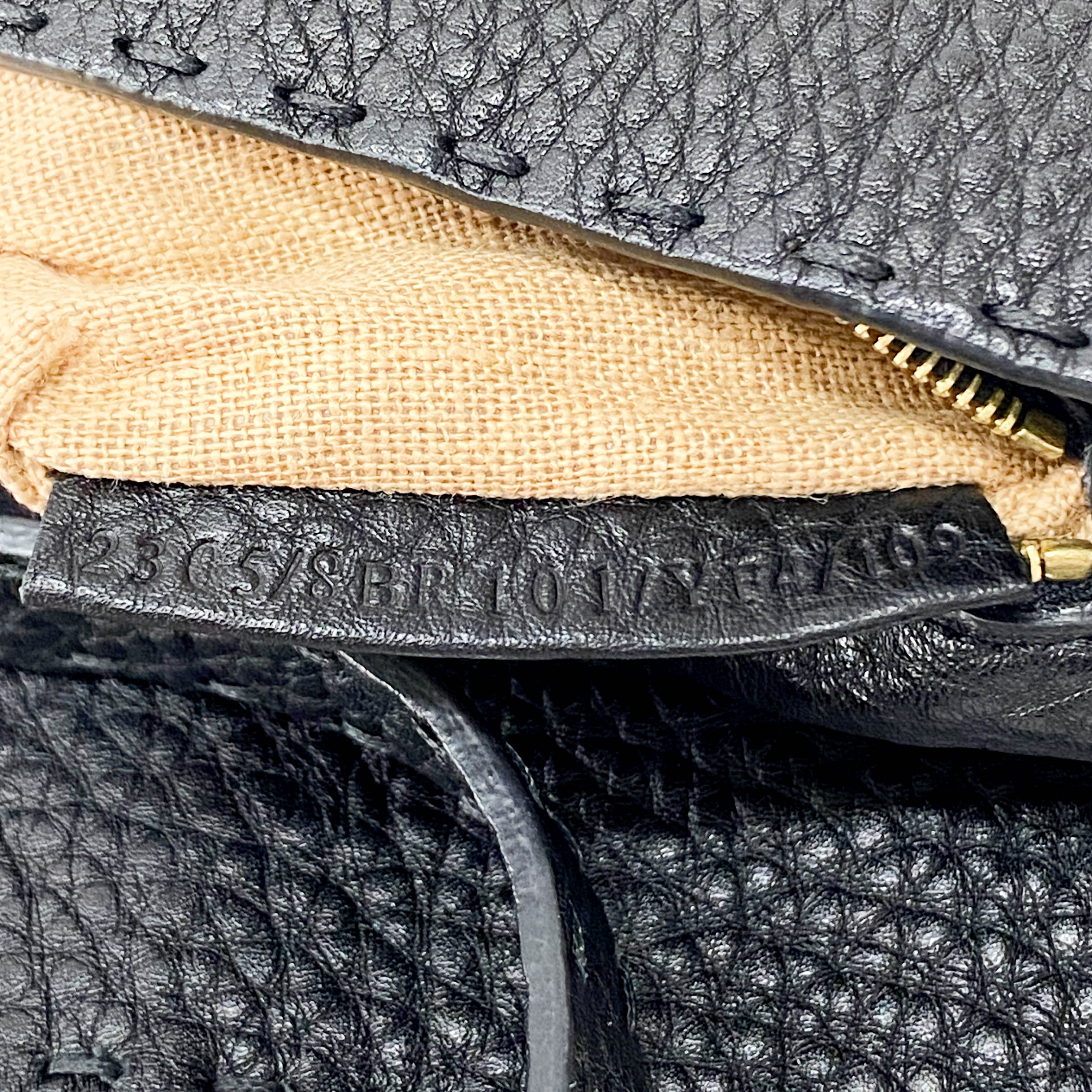 Baguette Black Leather Shoulder Bag