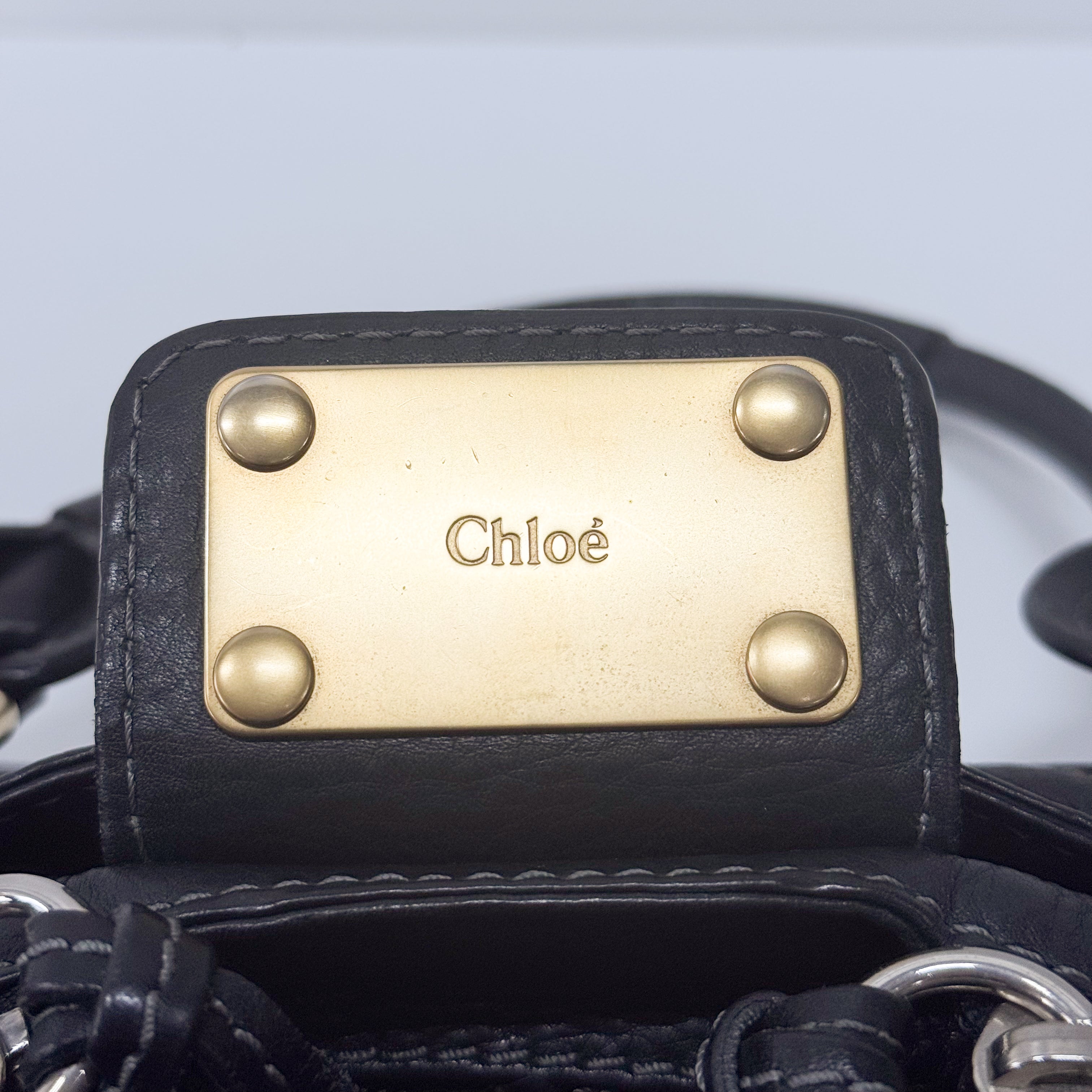 Paddington Black Leather Shoulder Bag