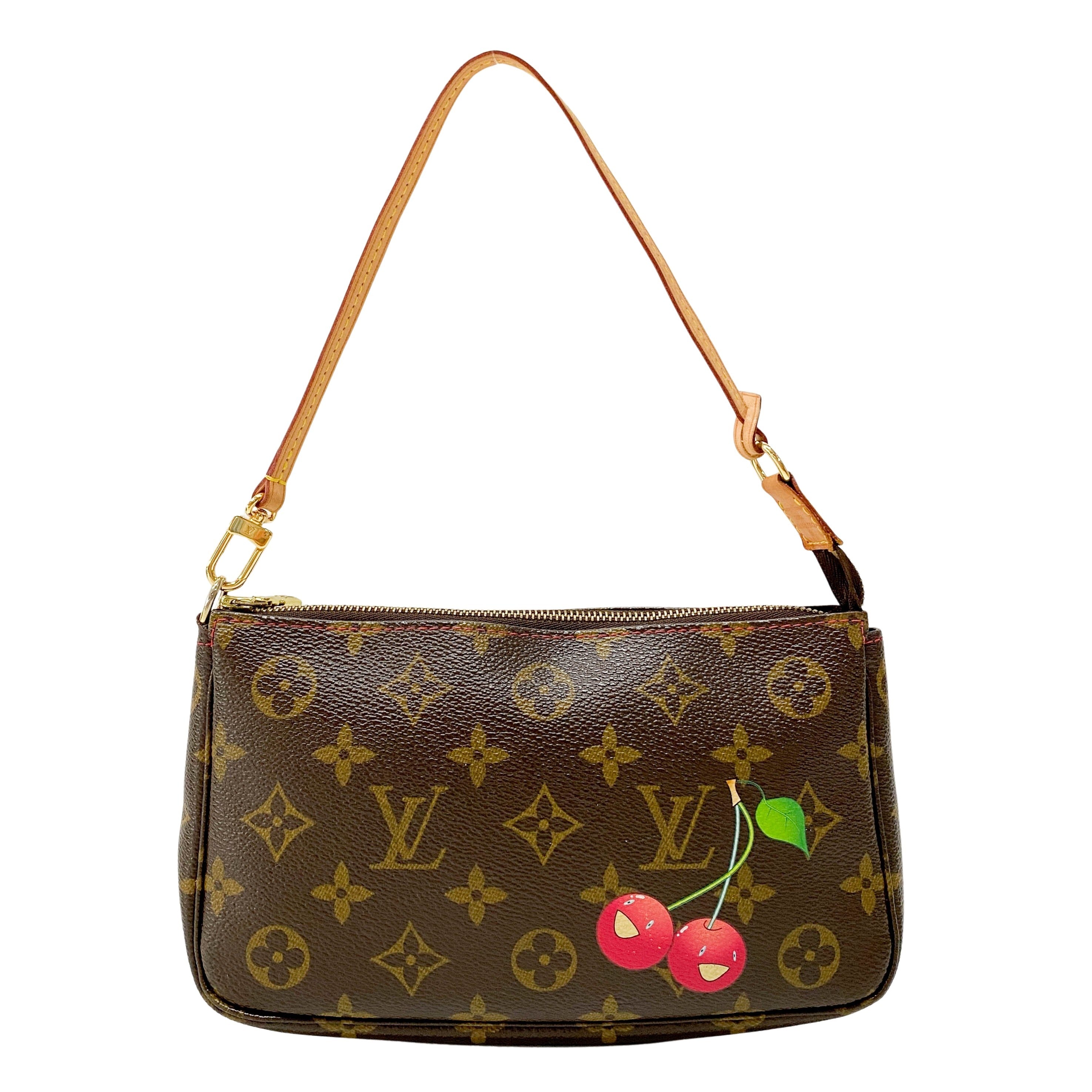 Louis Vuitton x Takashi Murakami Monogram Cherry Pochette Accessoire