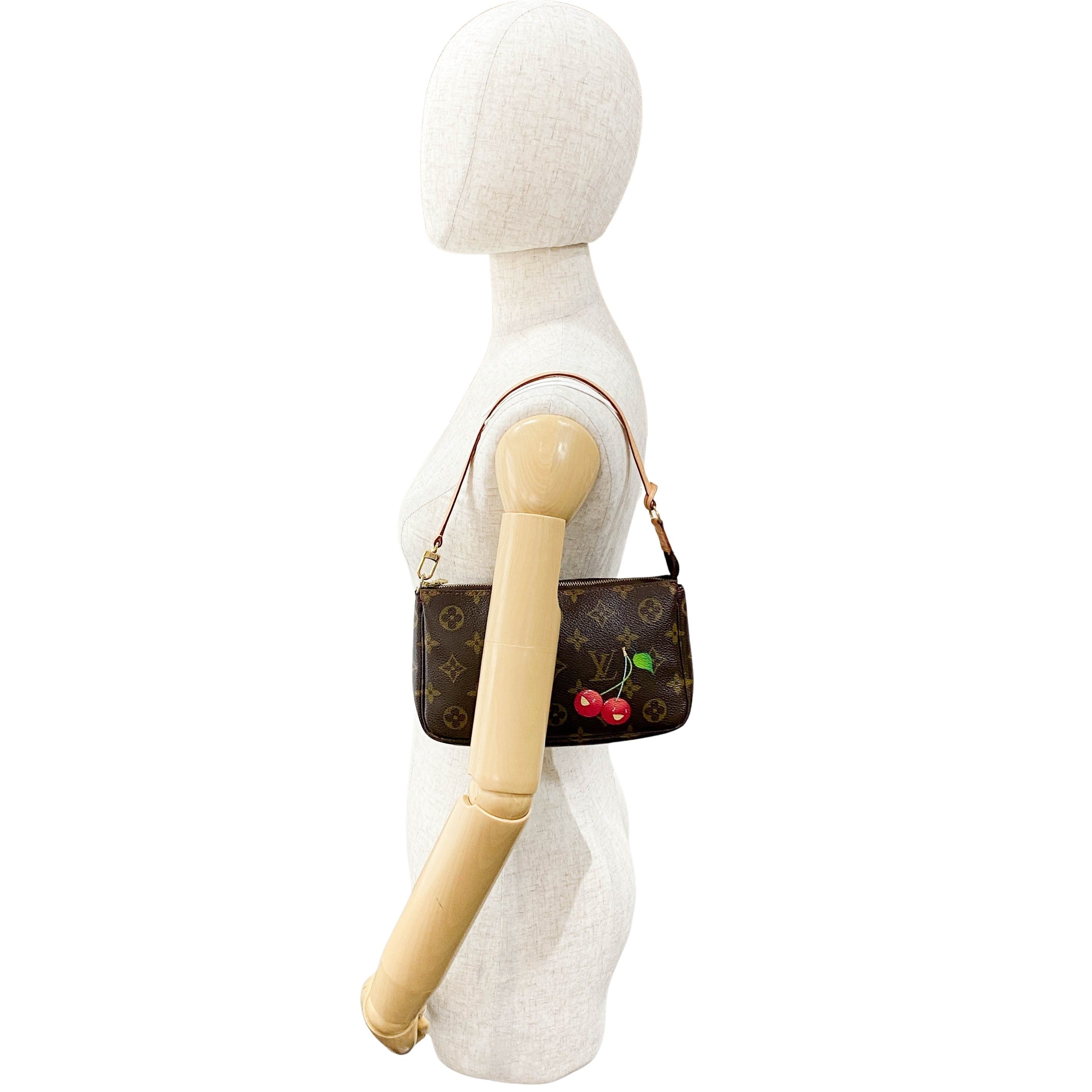 Louis Vuitton x Takashi Murakami Monogram Cherry Pochette Accessoire
