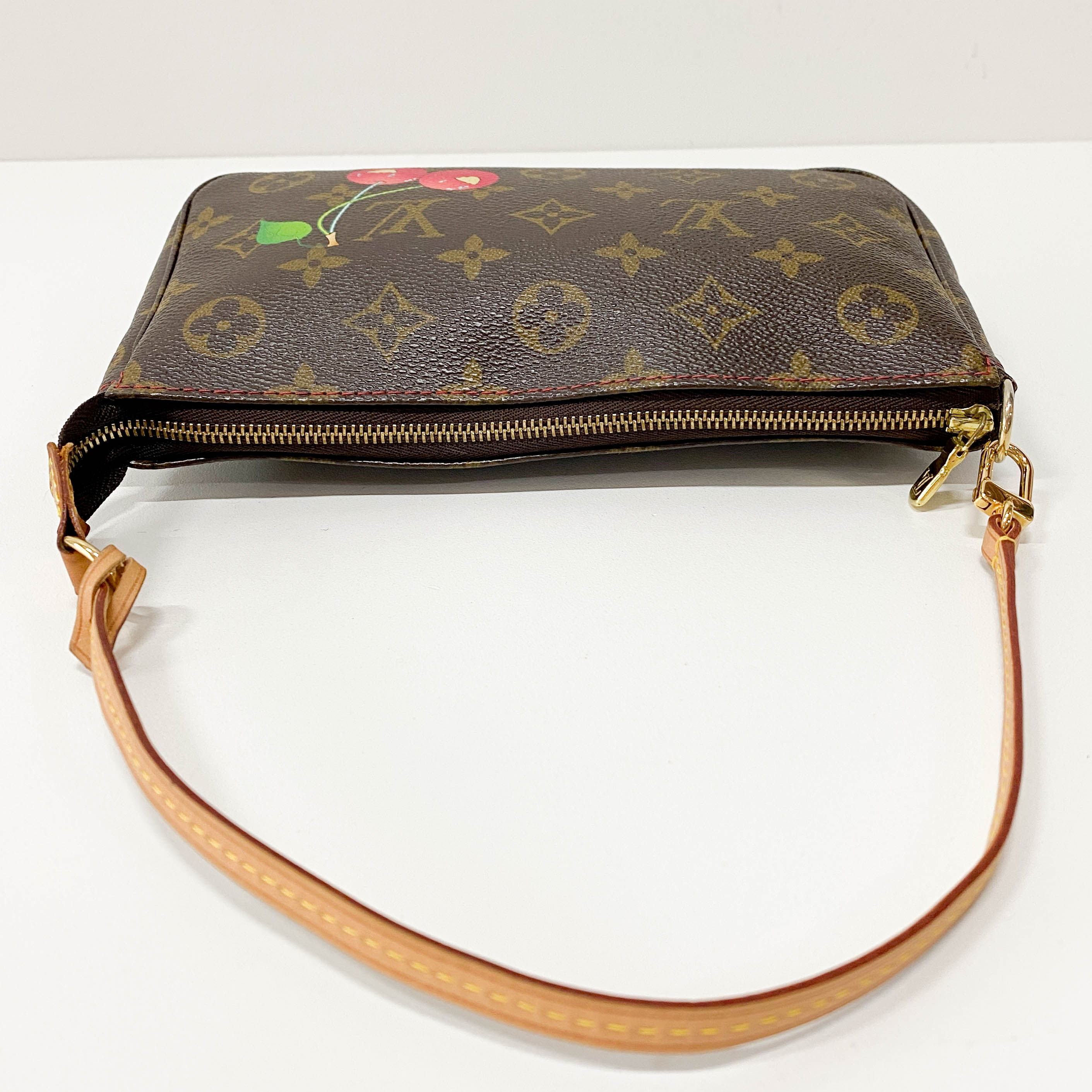 Louis Vuitton x Takashi Murakami Monogram Cherry Pochette Accessoire