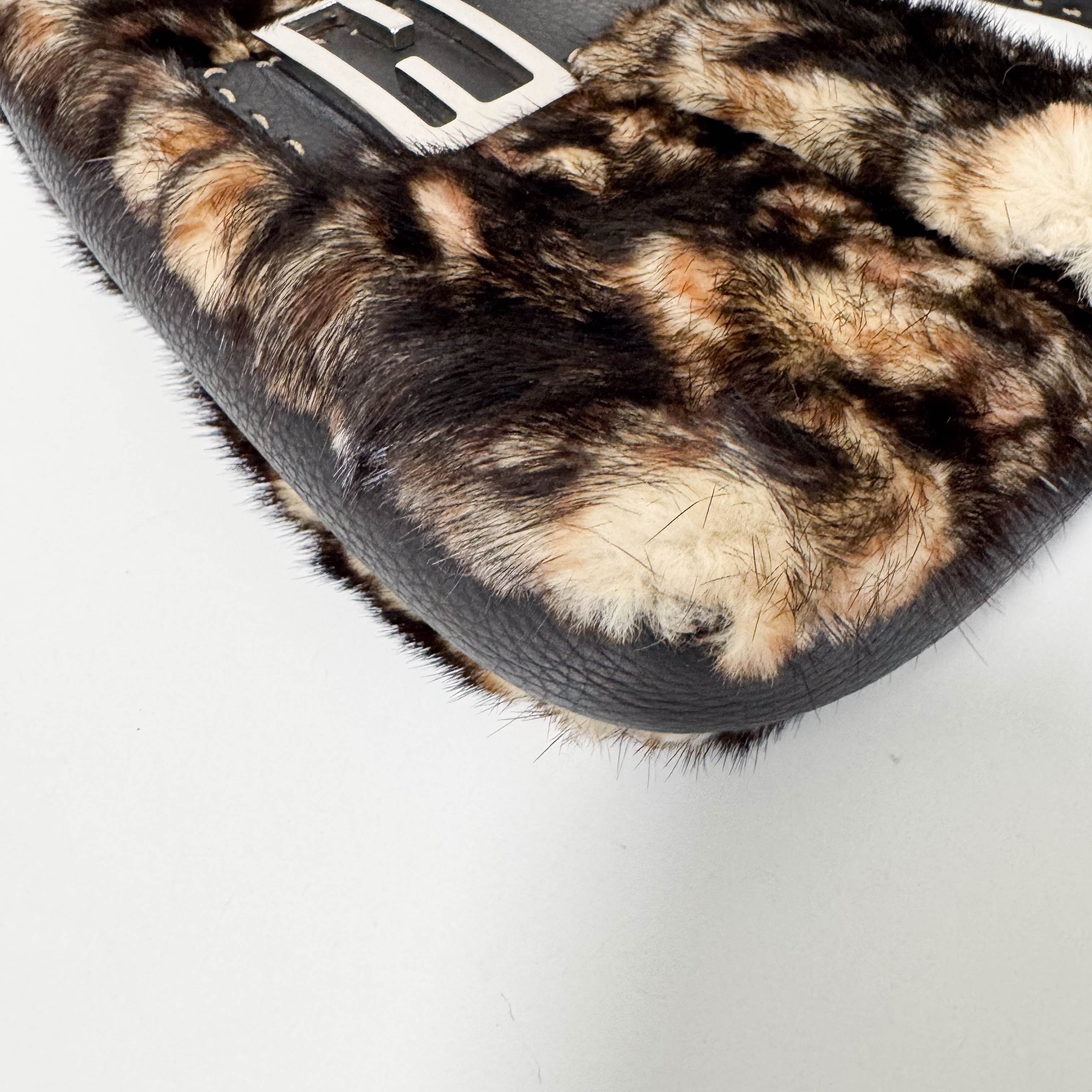 Baguette Brown Fur Selleria Shoulder Bag