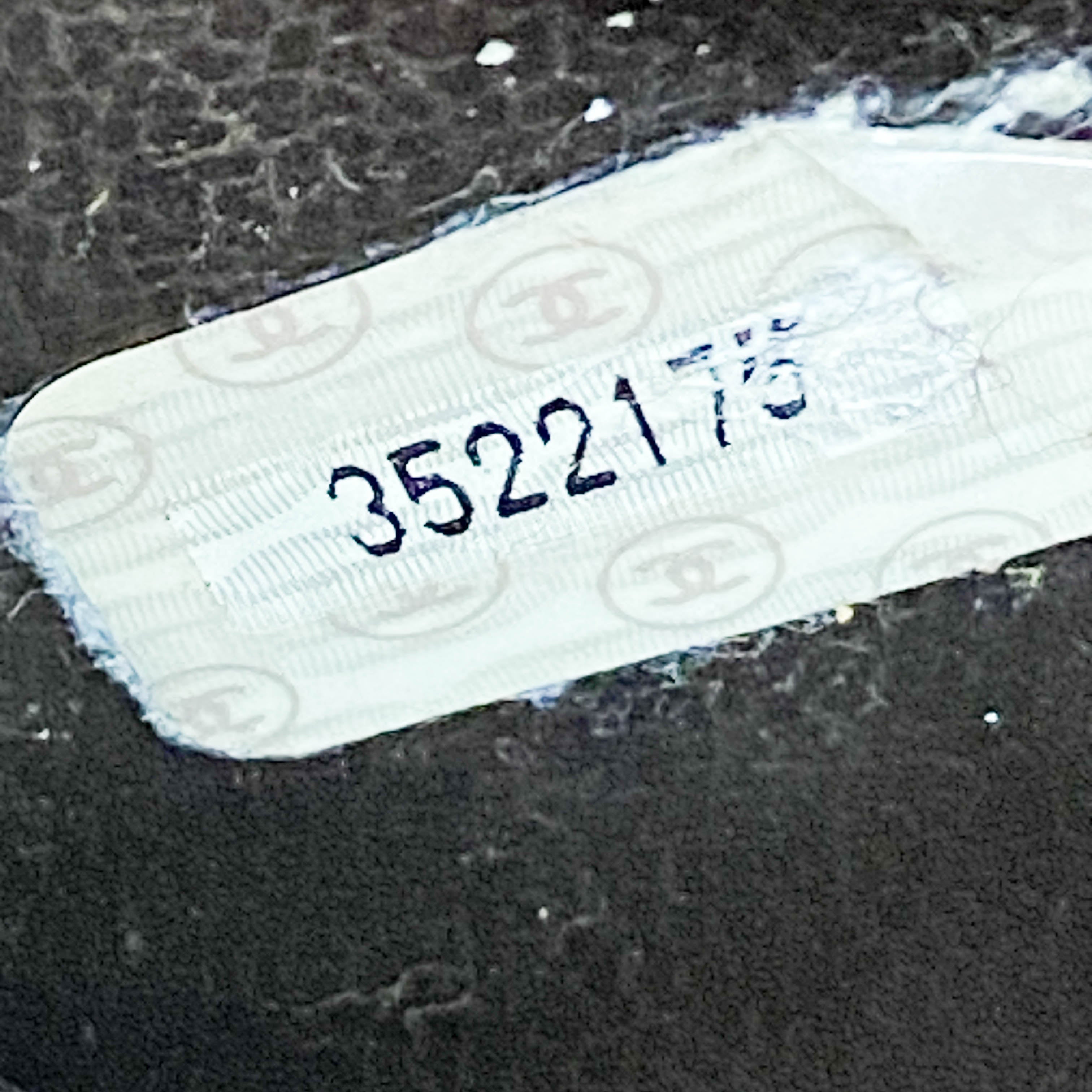 CC Logo Brown Leather Vanity Bag