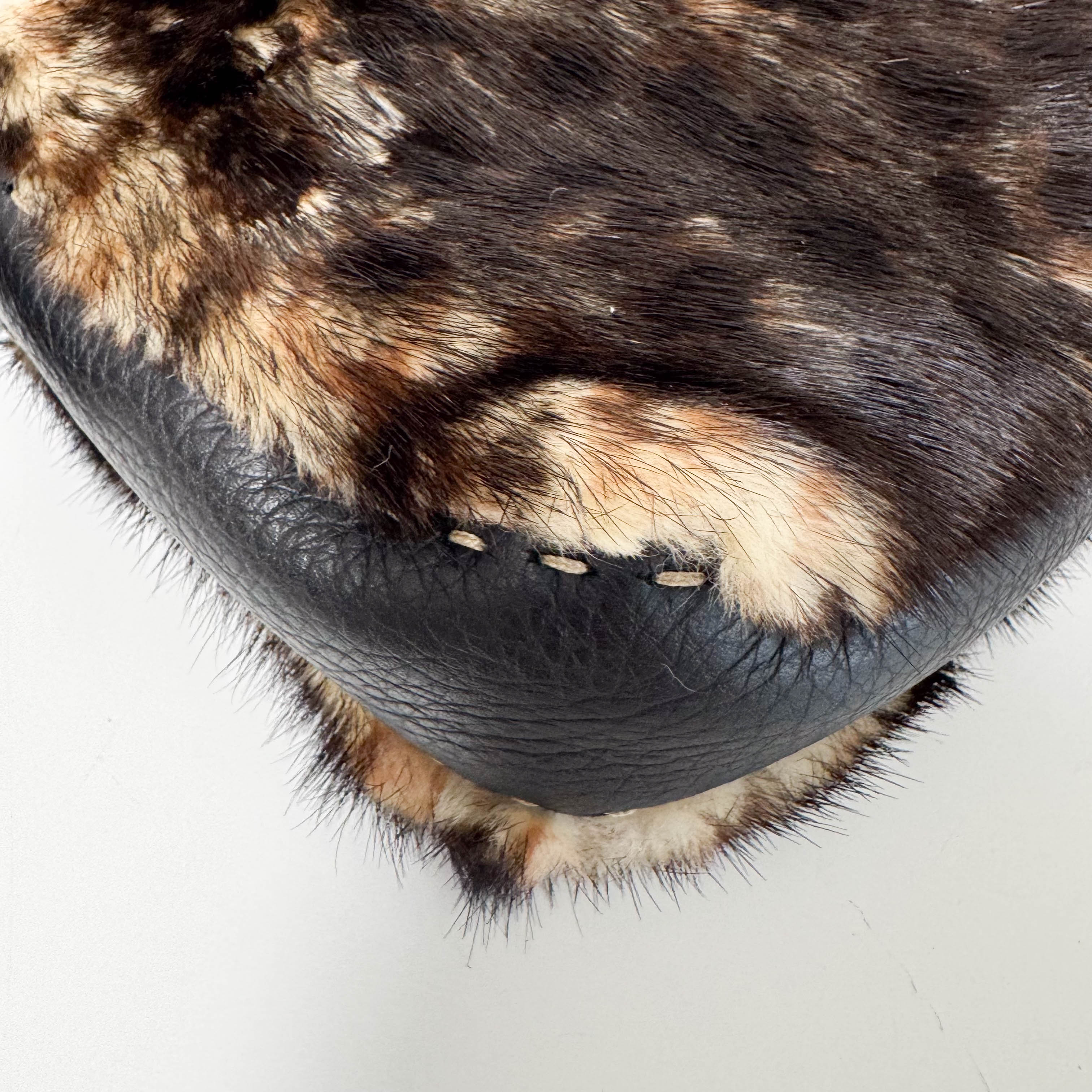 Baguette Brown Fur Selleria Shoulder Bag