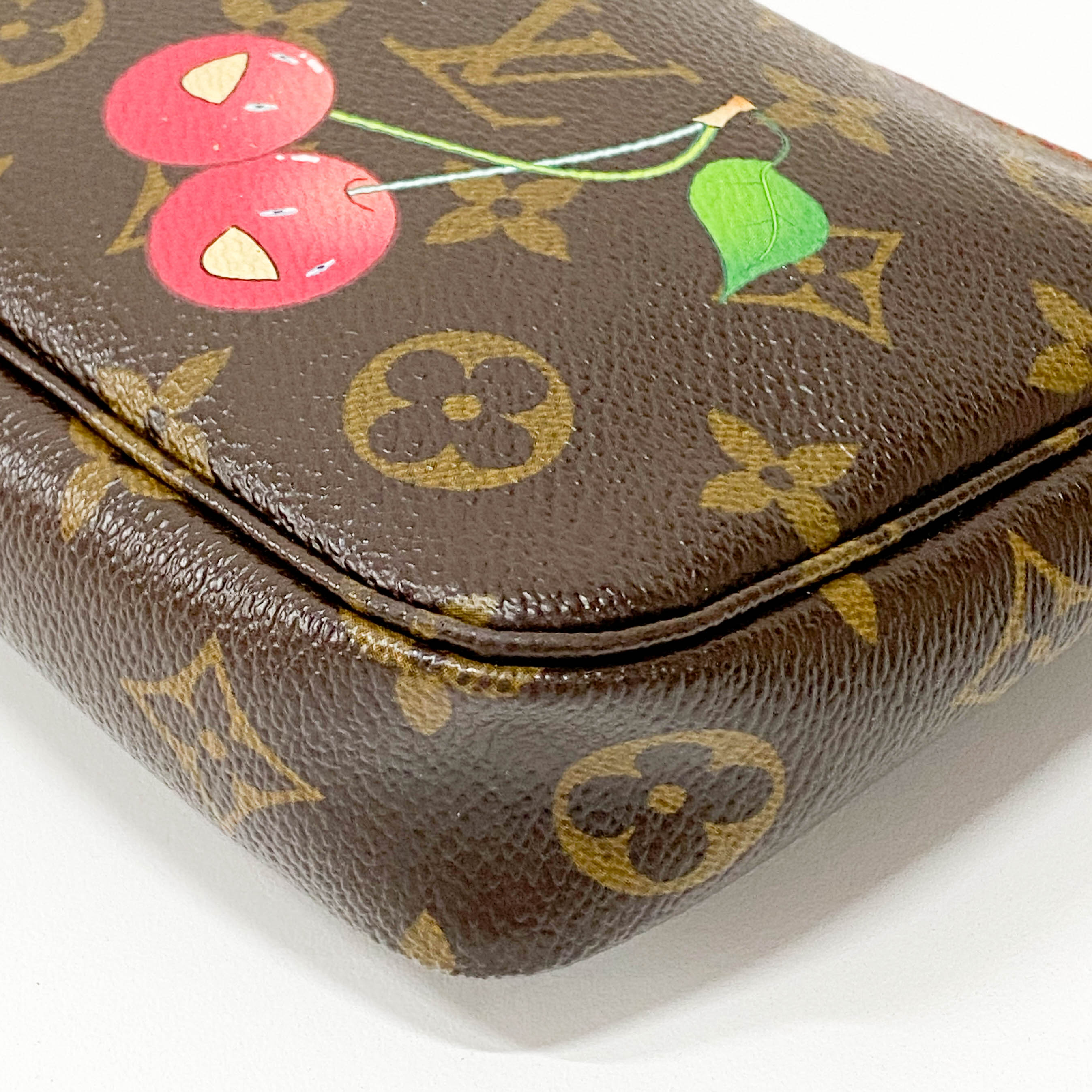 Louis Vuitton x Takashi Murakami Monogram Cherry Pochette Accessoire