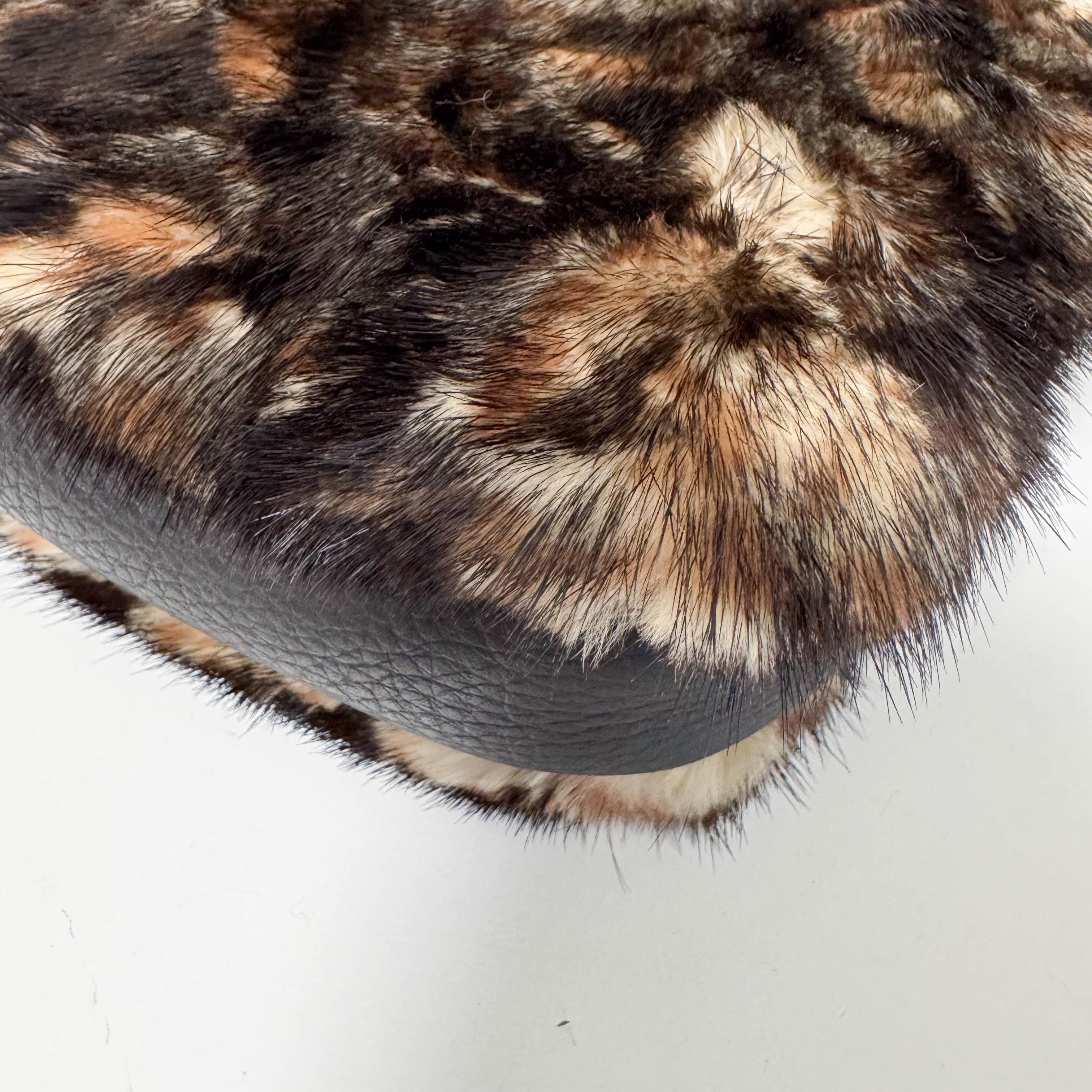 Baguette Brown Fur Selleria Shoulder Bag