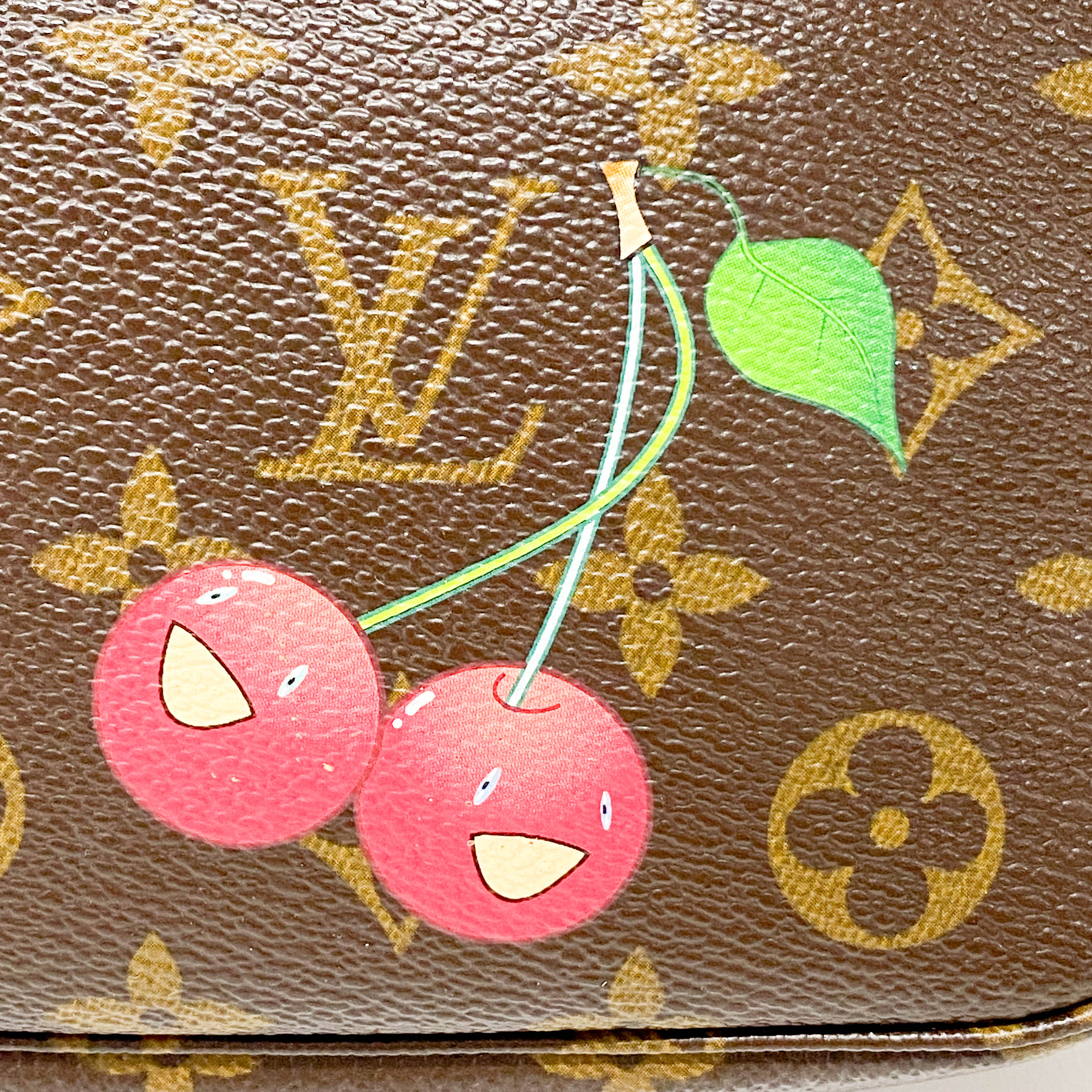 Louis Vuitton x Takashi Murakami Monogram Cherry Pochette Accessoire