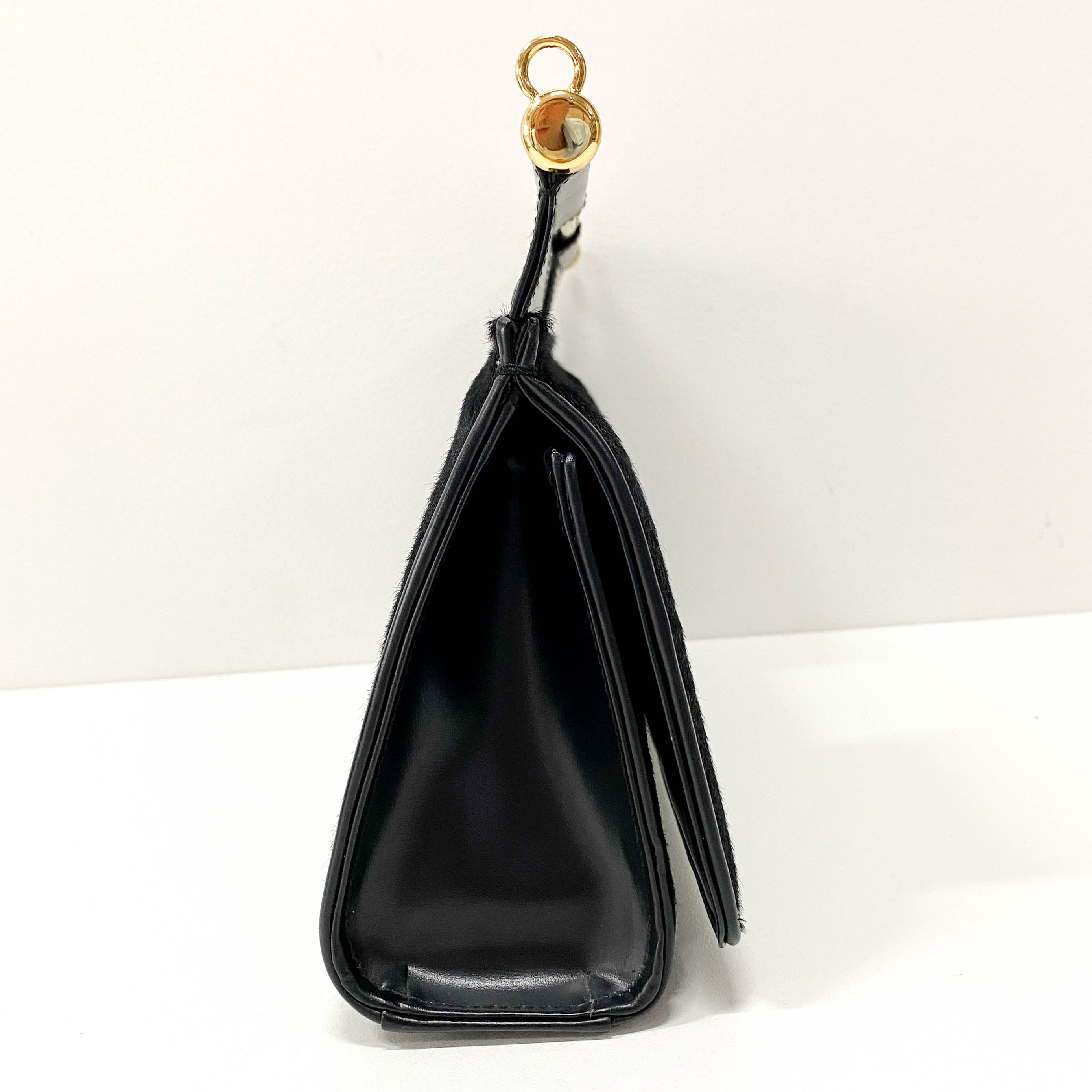 Black Pony Hair Handbag