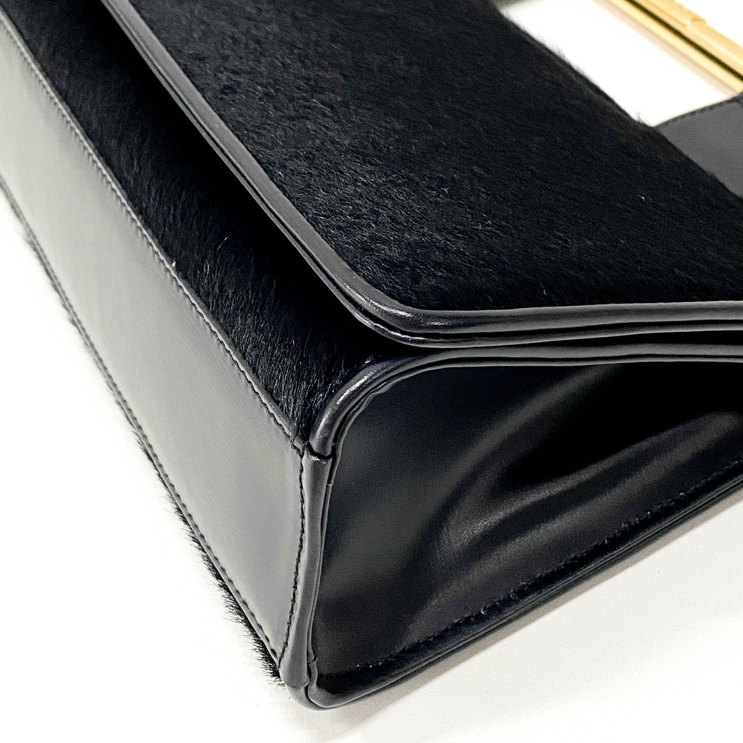 Black Pony Hair Handbag