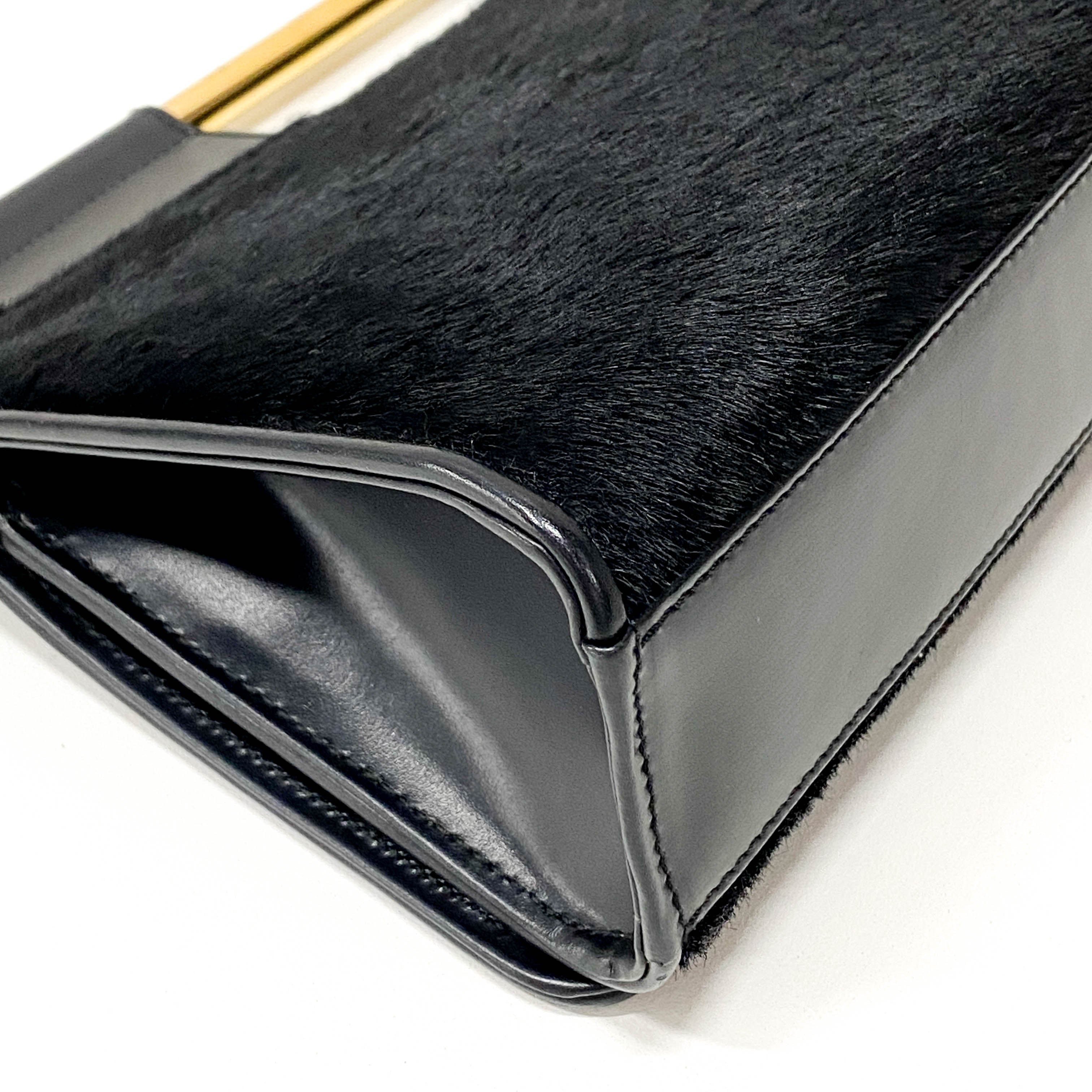 Black Pony Hair Handbag