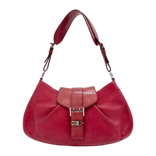 Street Chic Hobo Red Leather Shoulder Bag