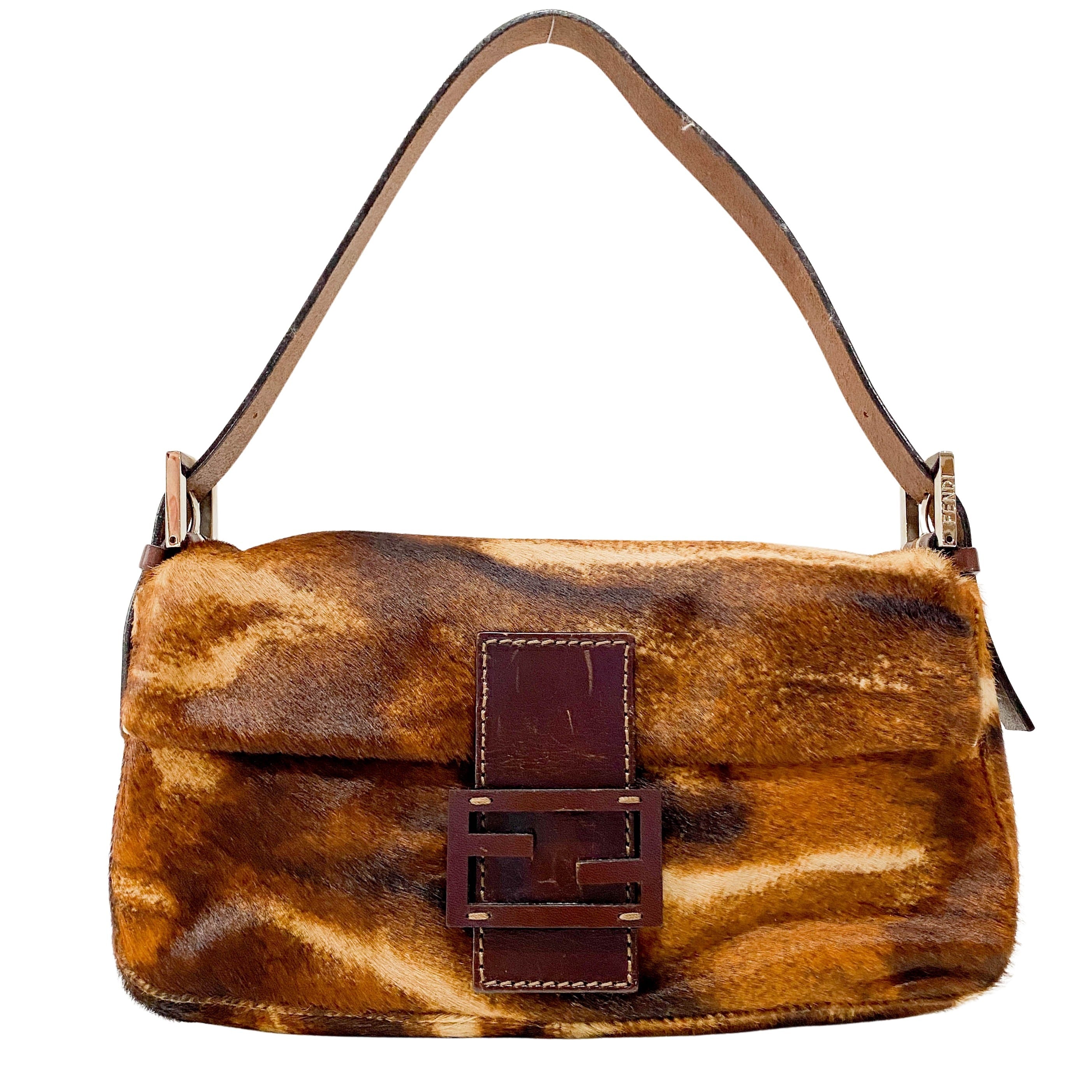 Baguette Brown Pony Hair Bag