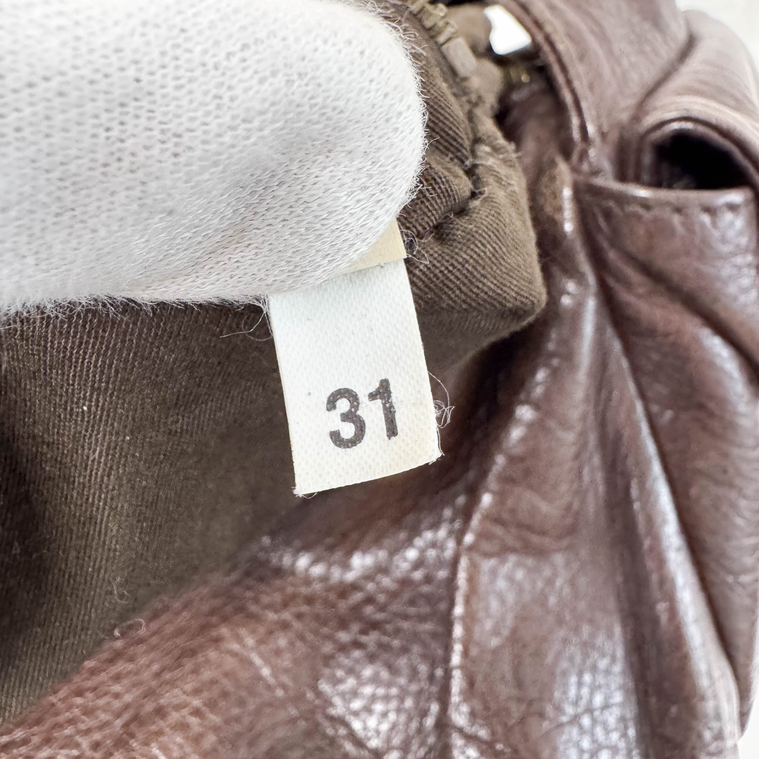 Archive Brown Leather Hobo Shoulder Bag