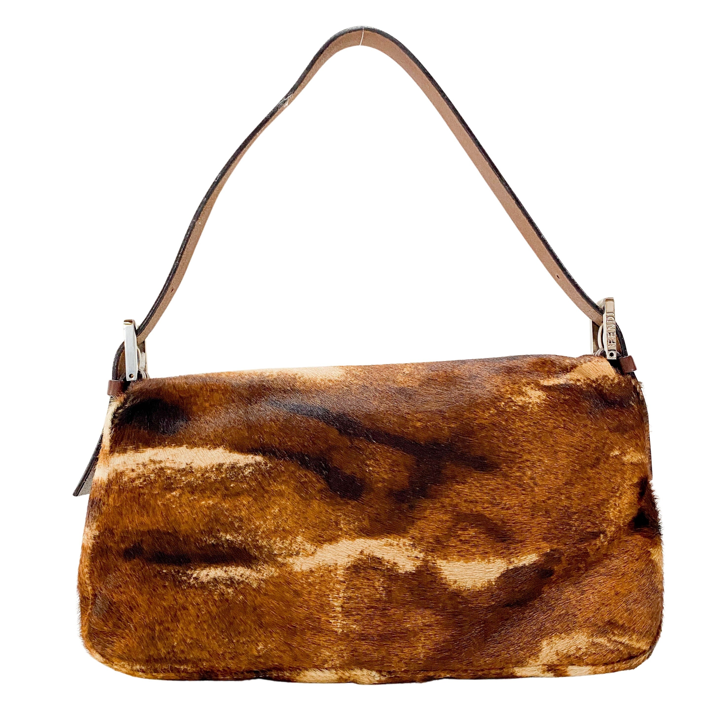 Baguette Brown Pony Hair Bag