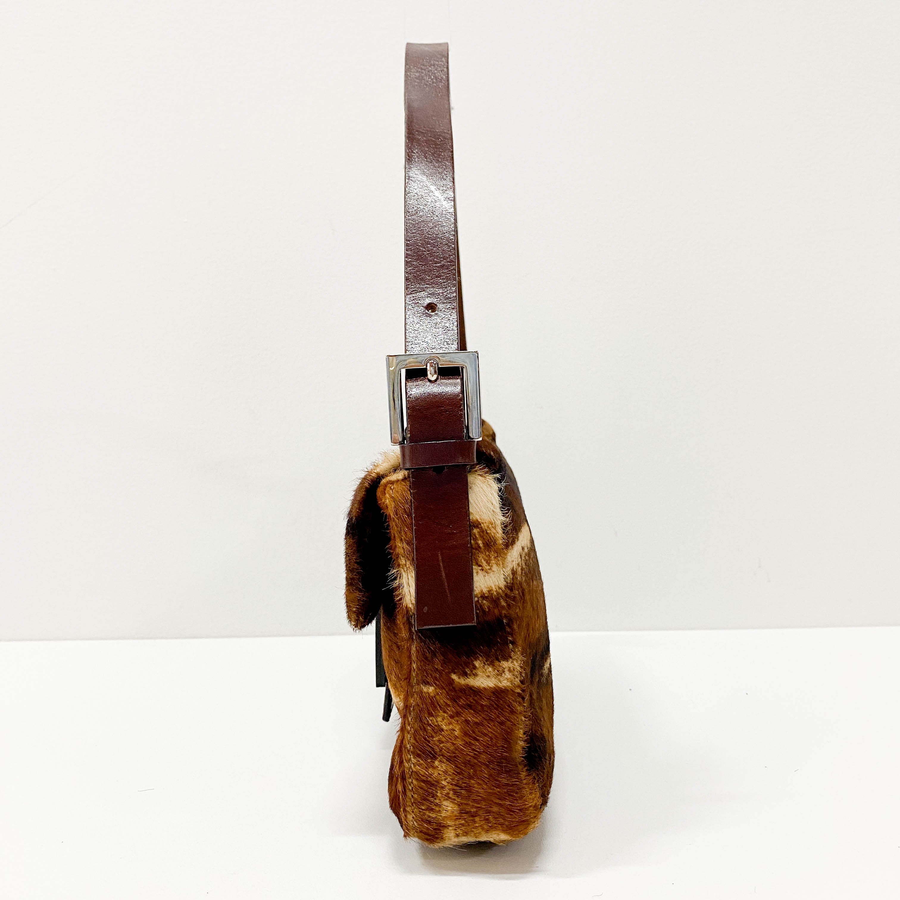 Baguette Brown Pony Hair Bag