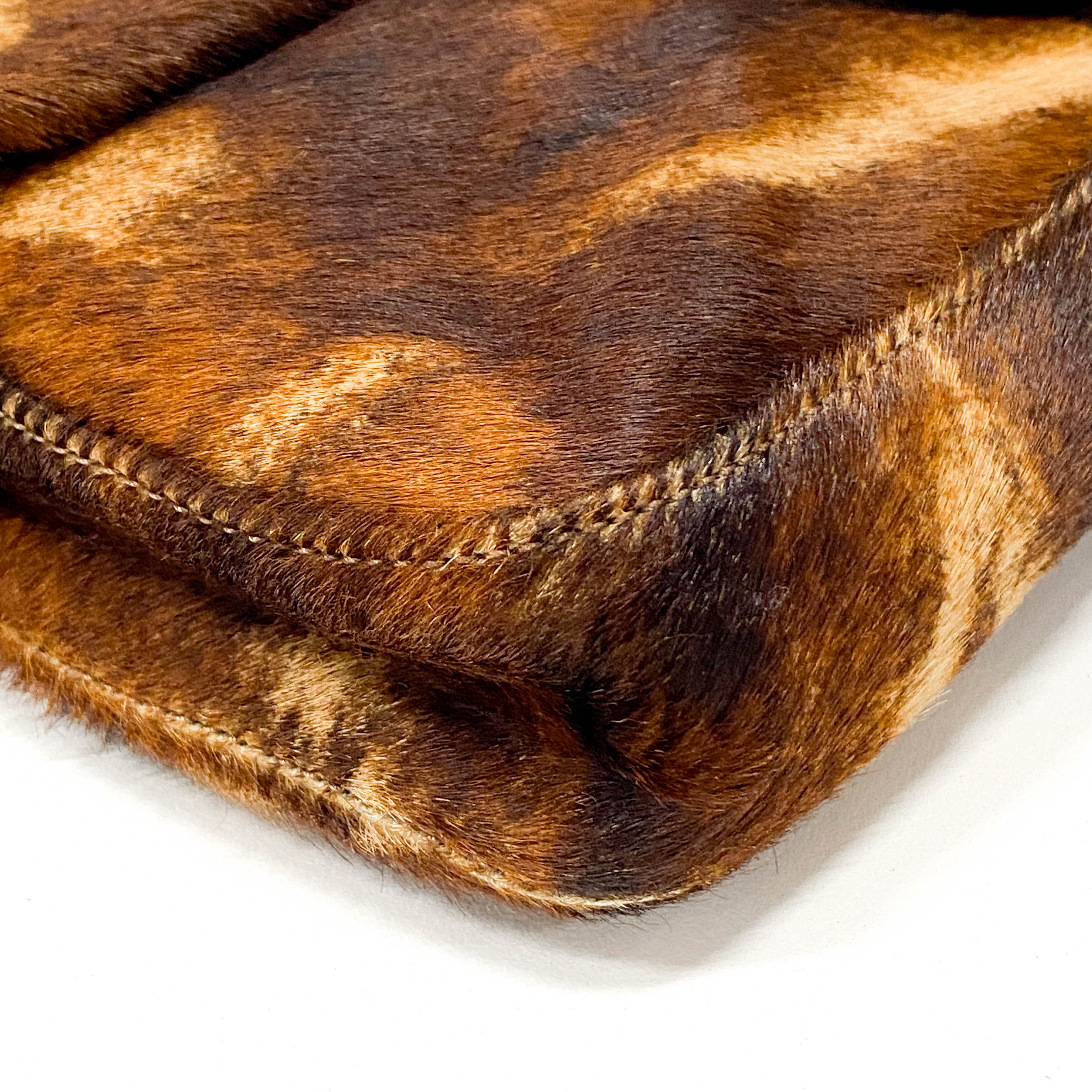 Baguette Brown Pony Hair Bag