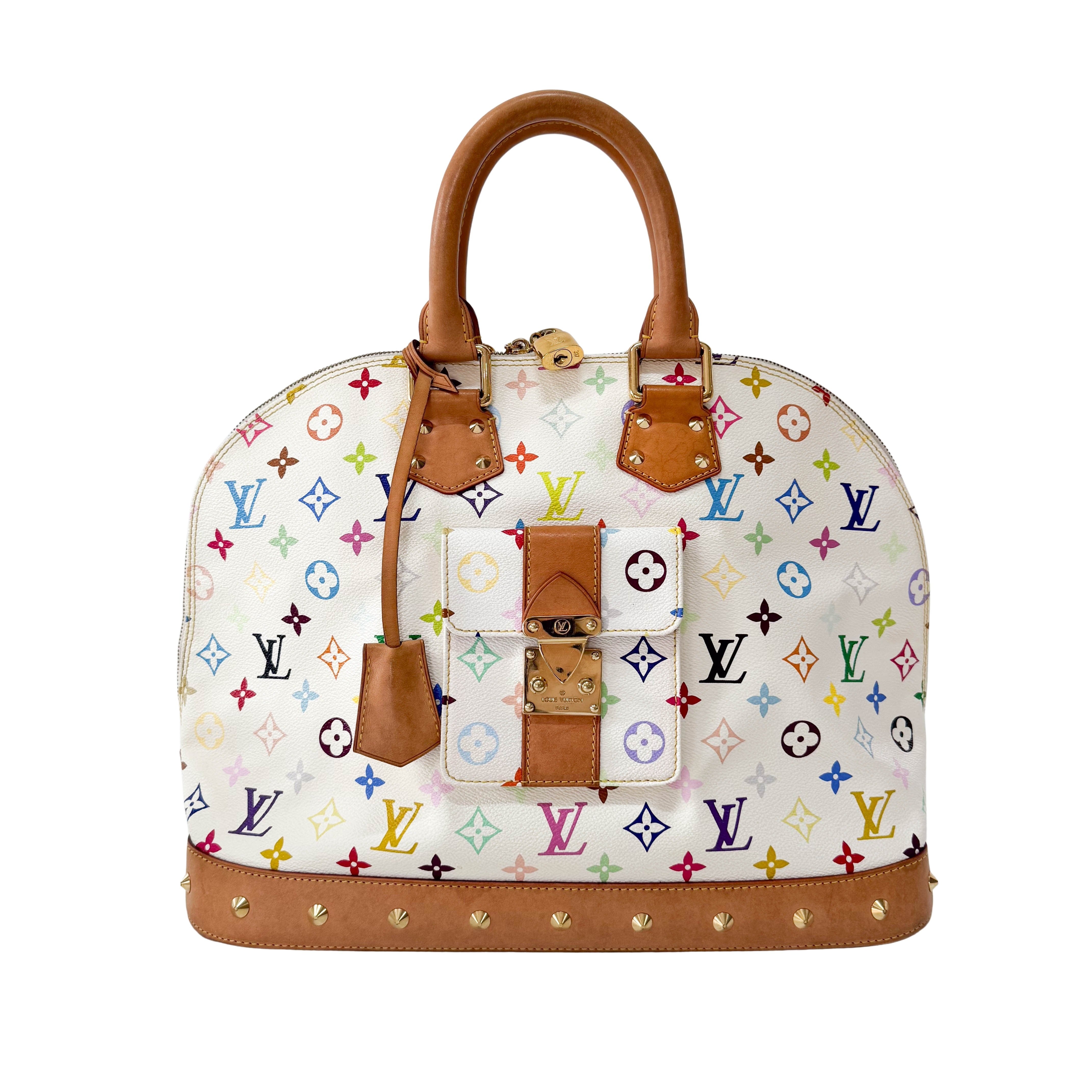 Alma Monogram Multicolor Blanc