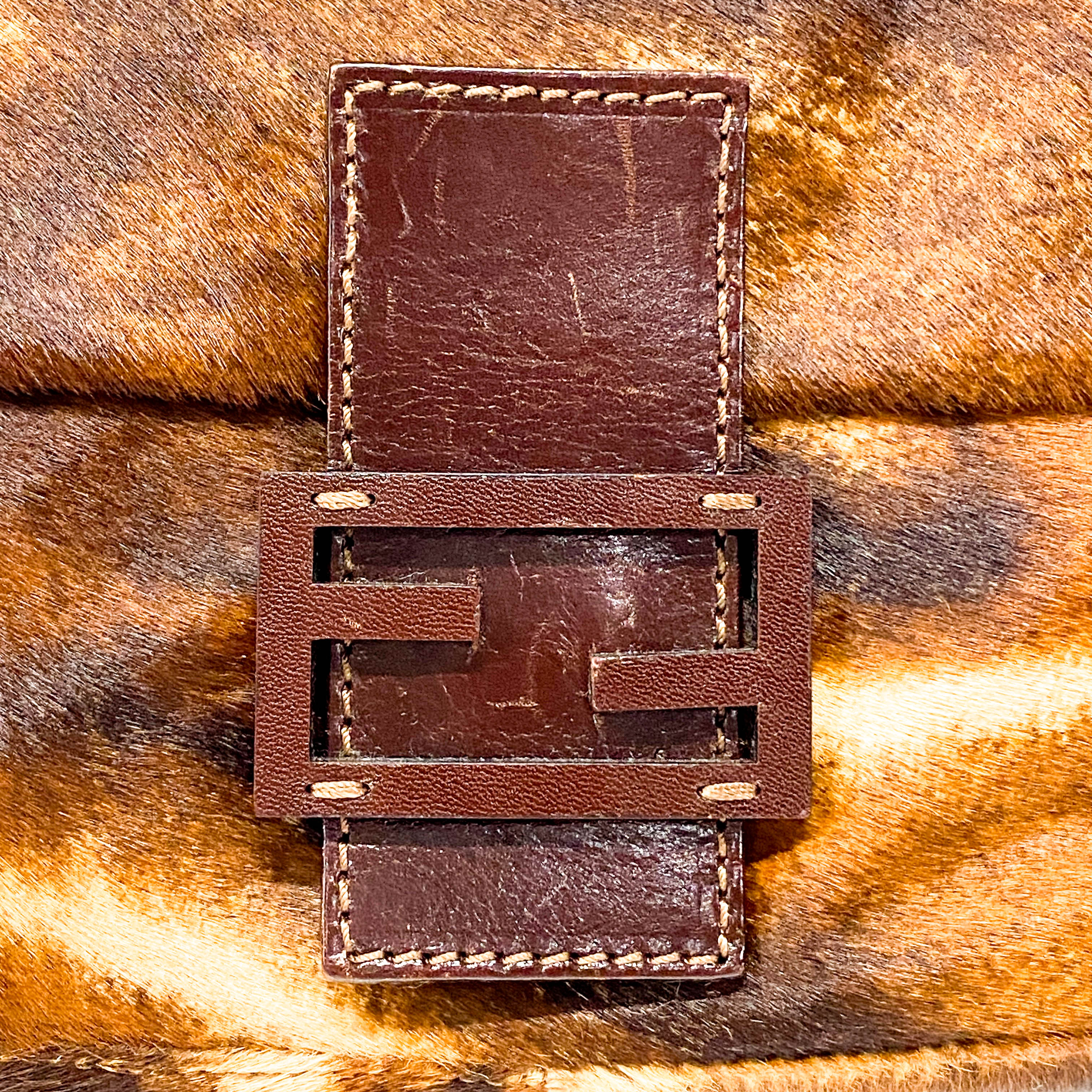 Baguette Brown Pony Hair Bag