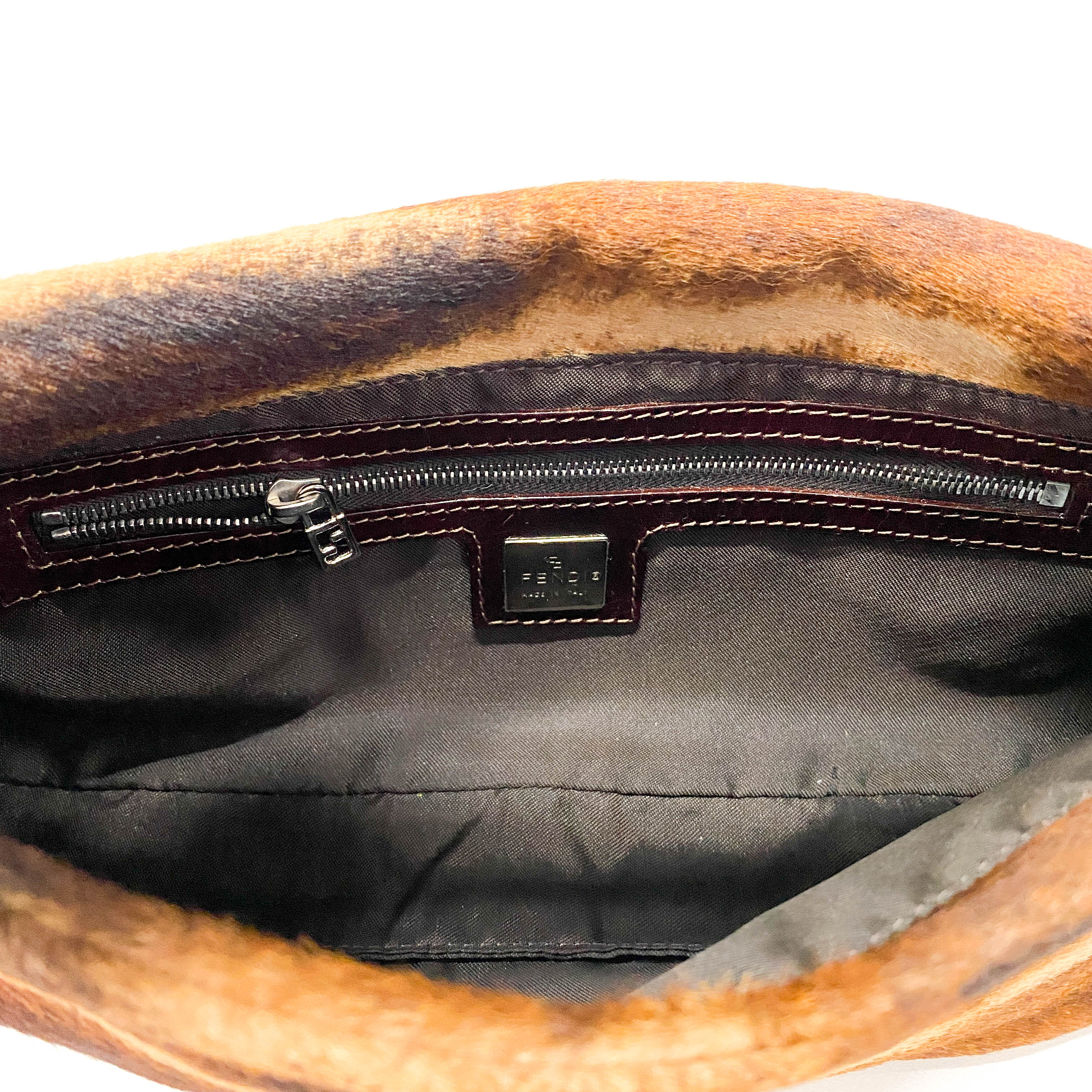 Baguette Brown Pony Hair Bag