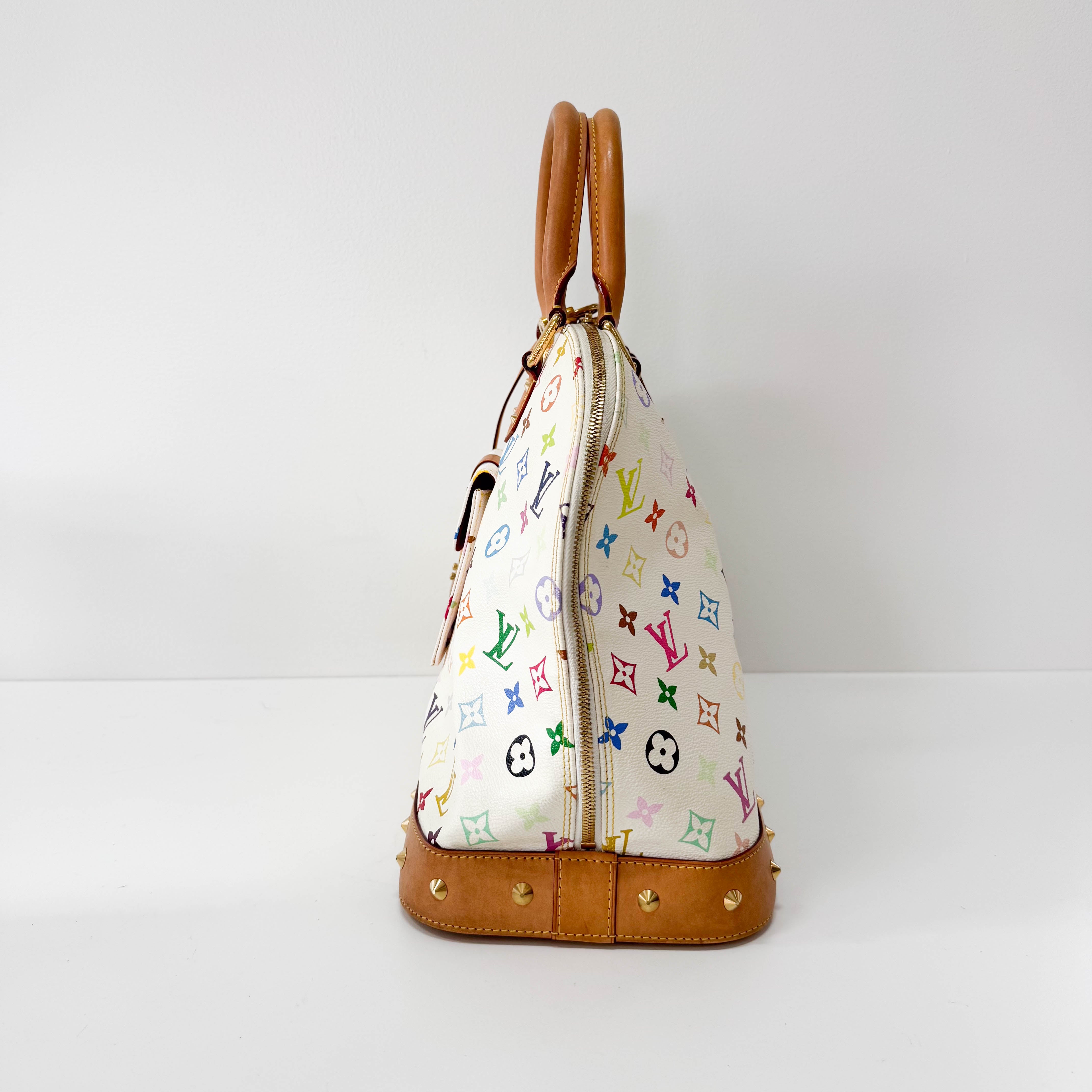 Alma Monogram Multicolor Blanc