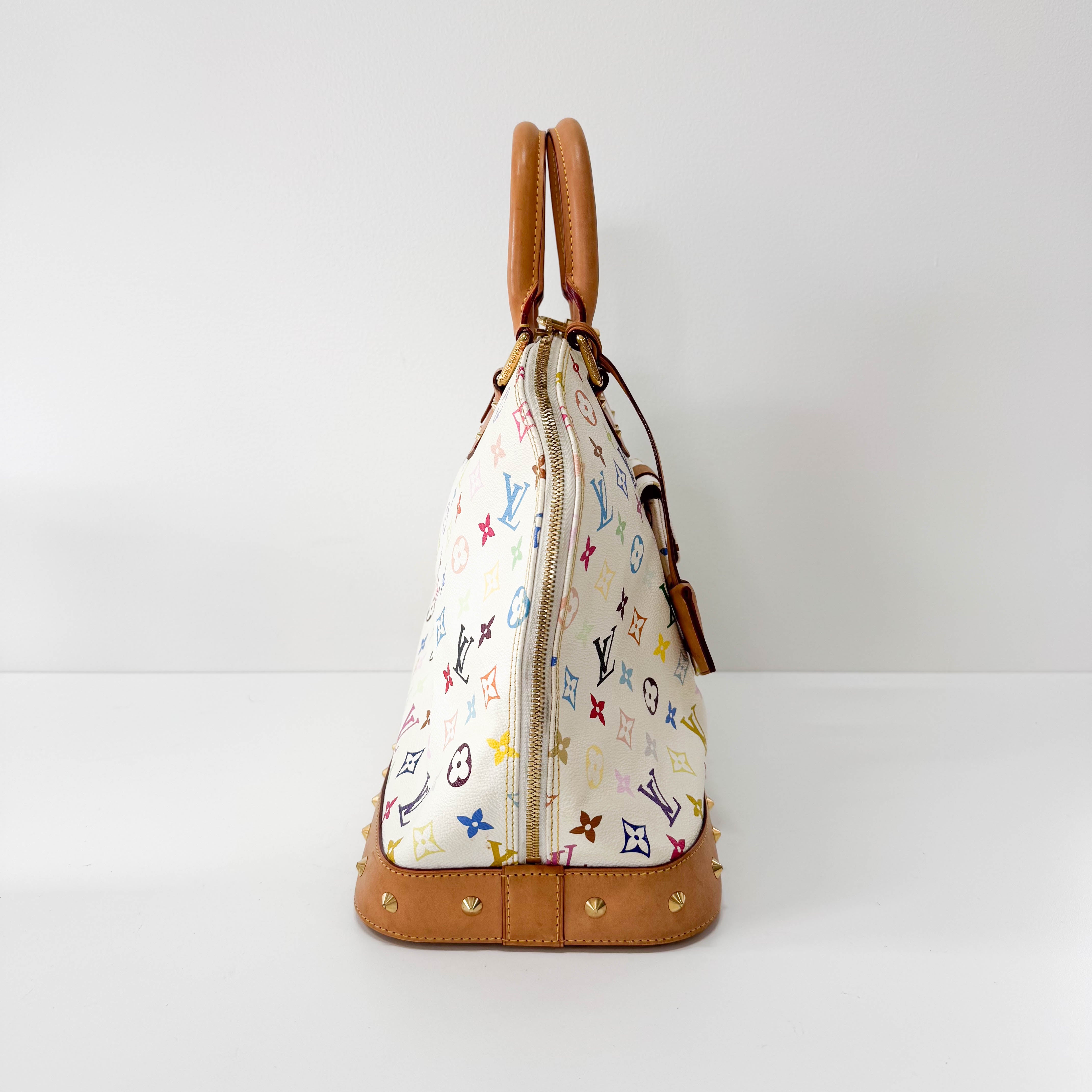 Alma Monogram Multicolor Blanc