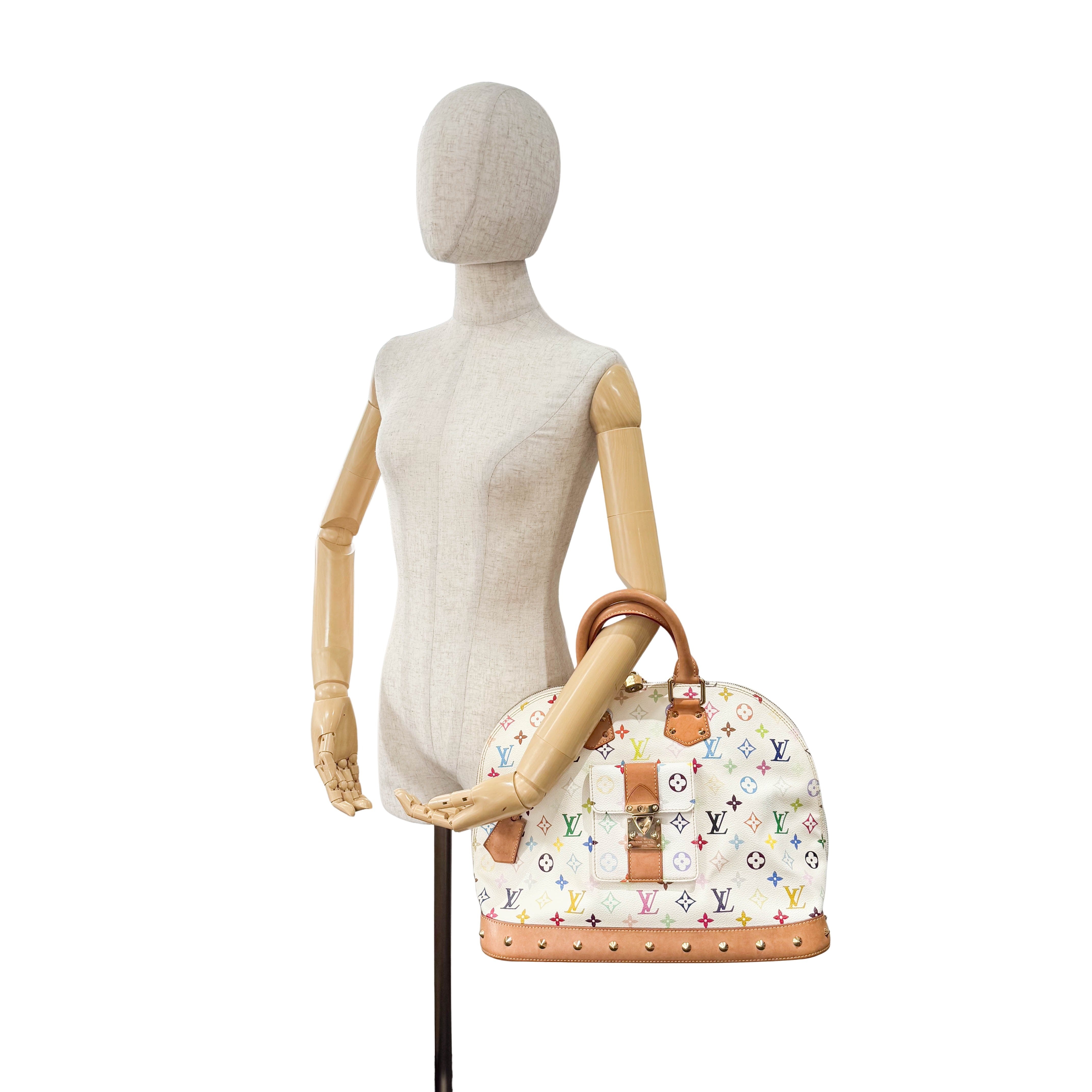 Alma Monogram Multicolor Blanc