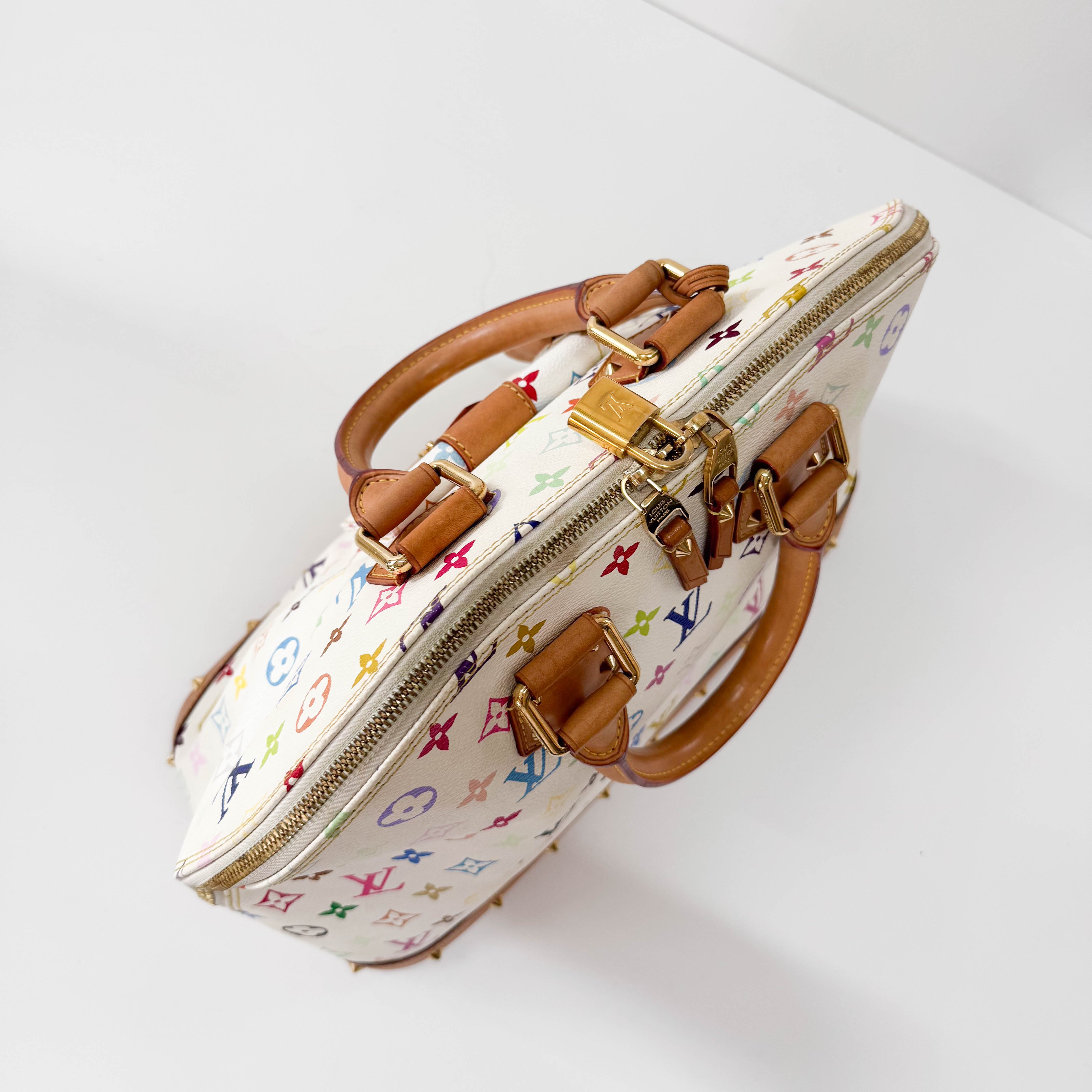 Alma Monogram Multicolor Blanc