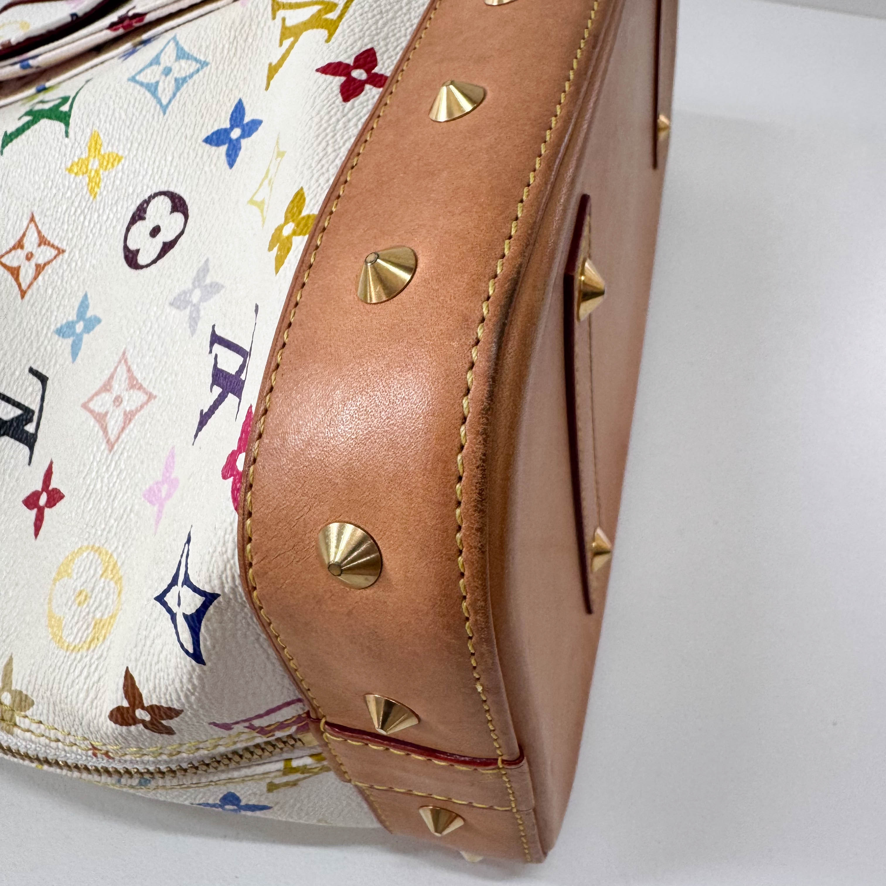 Alma Monogram Multicolor Blanc