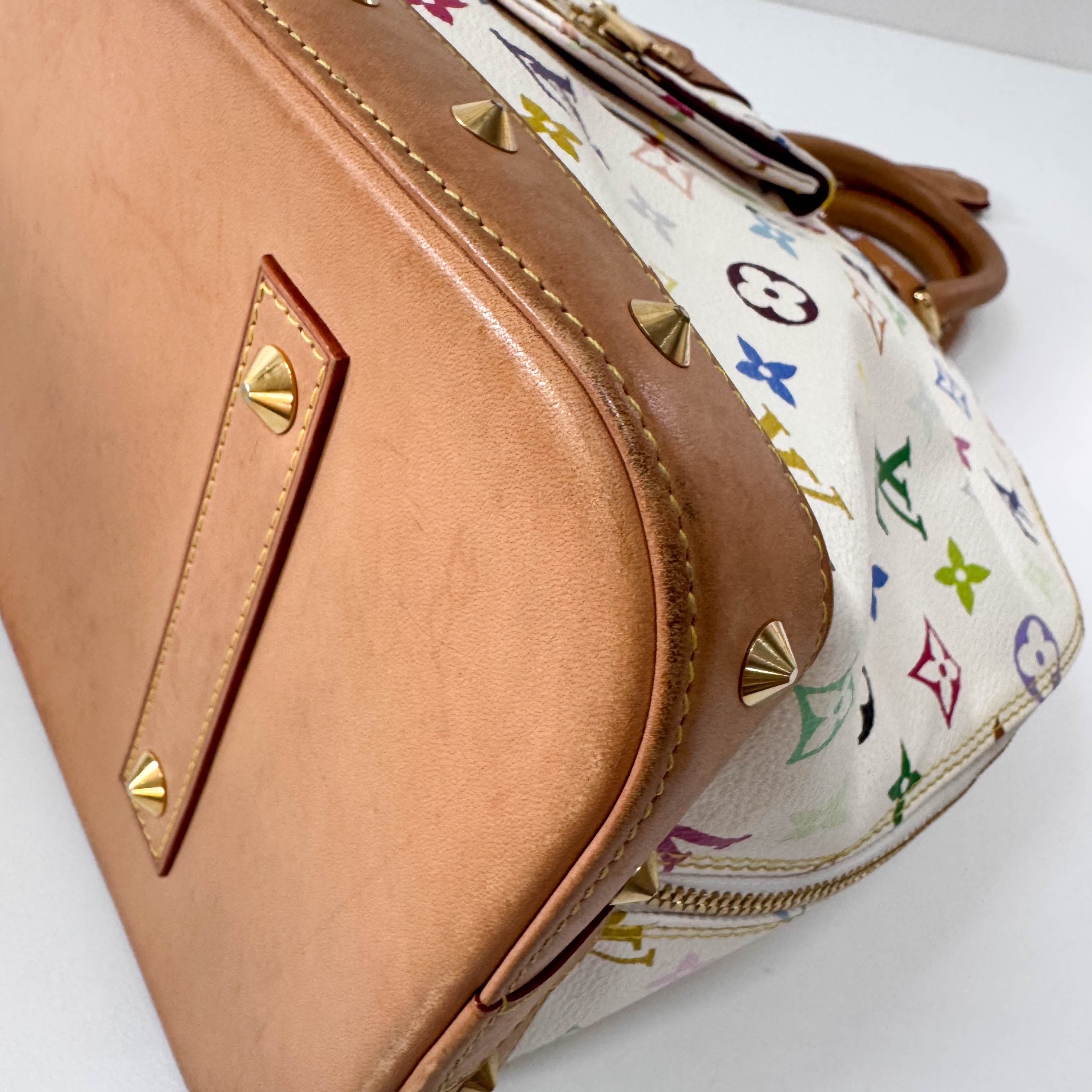 Alma Monogram Multicolor Blanc